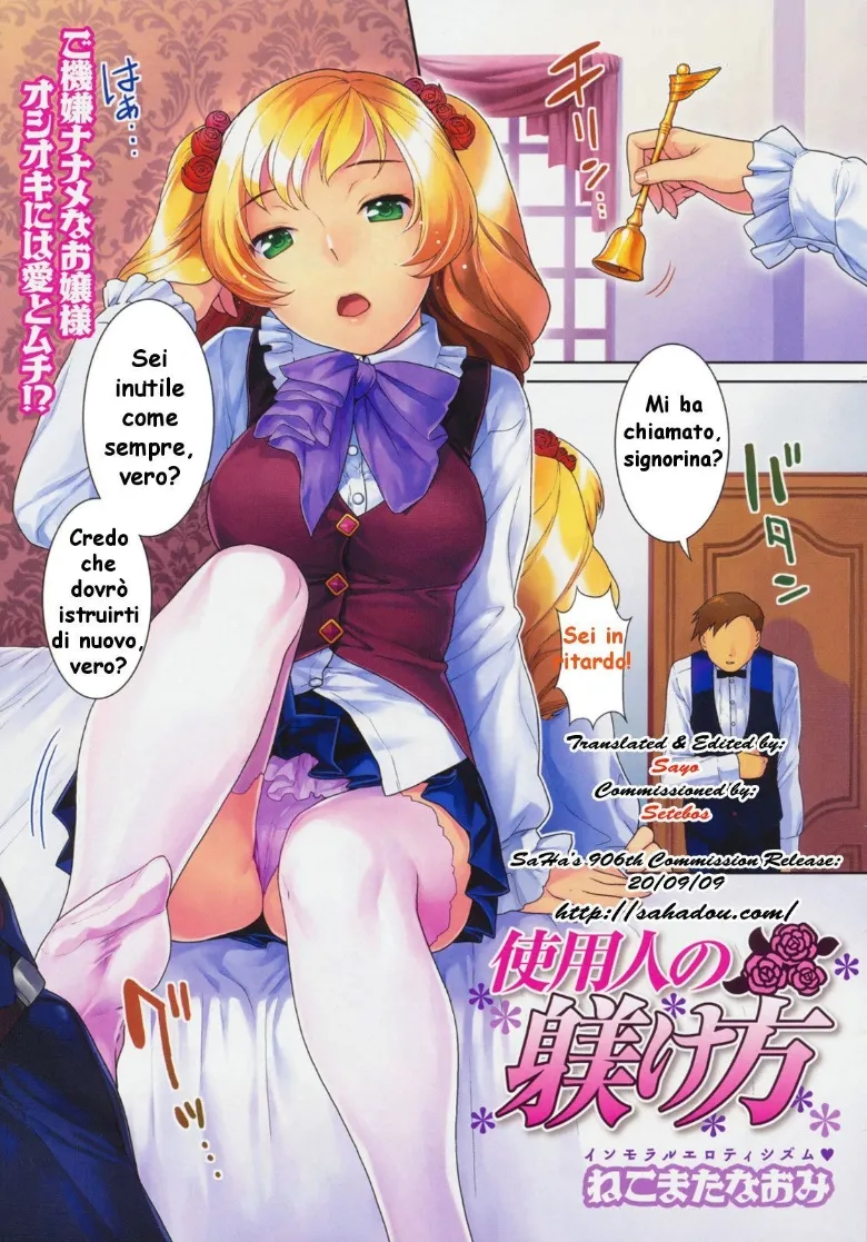 [Nekomata Naomi] Shiyounin no Shitsukekata (COMIC Megastore 2009-08) [Italian] première image