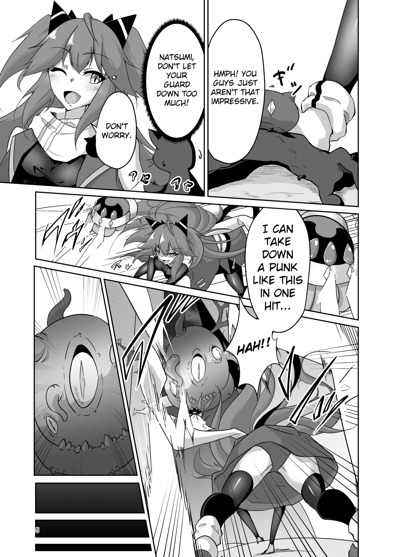 [Ohakagurashi (Nintoku)] Masou Shoujo Natsumi Haiboku no Kusuguri Jigoku |  Magical Girl Natsumi's Defeat in Tickling Hell  [English]  [Digital] numero di immagine  4