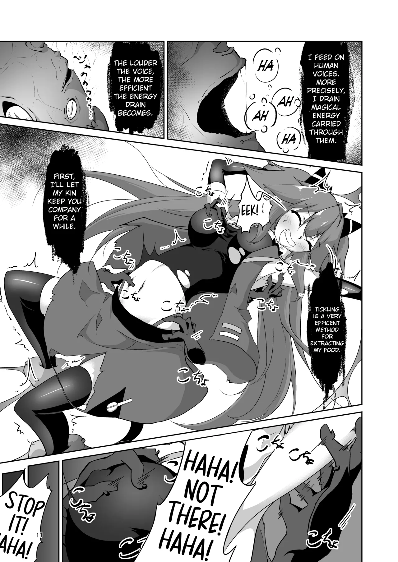 [Ohakagurashi (Nintoku)] Masou Shoujo Natsumi Haiboku no Kusuguri Jigoku |  Magical Girl Natsumi's Defeat in Tickling Hell  [English]  [Digital] numero di immagine  10
