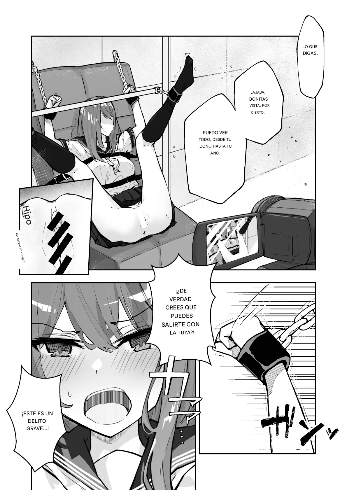 [Nanonan no Tei (Nanonanno)] JK Kuppuku Kousoku 2 ~Aikidou Shoujo ga Maketa Hi~ | Restricción y Sometimiento de una JK 2 ~El Día en que la Chica de Aikido Perdió~ [Español] [Otro Akira] image number 4