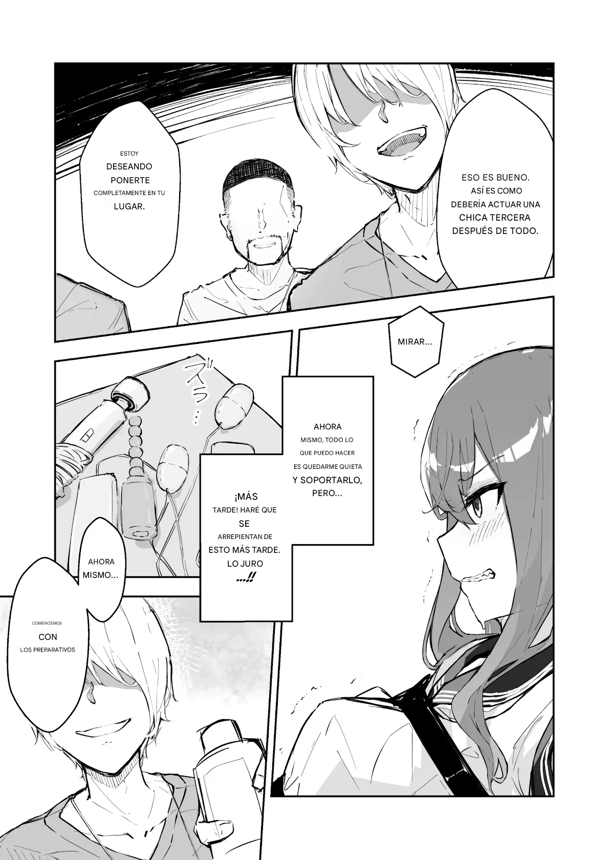 [Nanonan no Tei (Nanonanno)] JK Kuppuku Kousoku 2 ~Aikidou Shoujo ga Maketa Hi~ | Restricción y Sometimiento de una JK 2 ~El Día en que la Chica de Aikido Perdió~ [Español] [Otro Akira] image number 5