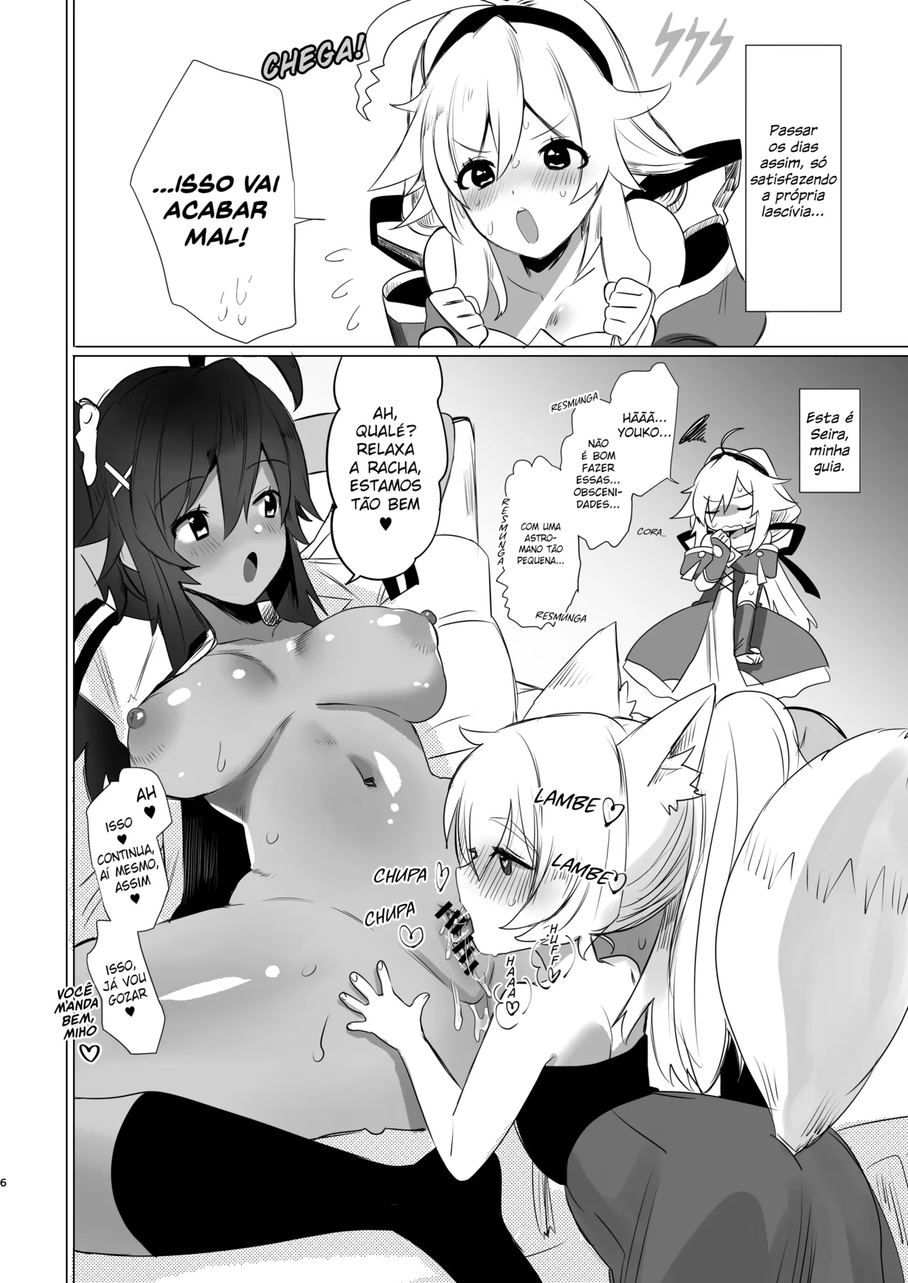 [Chichiguni (Aono Keita)] Futanari Kitsune Musume ni Goyoushin | Cuidado com a Garota-Raposa Pirocuda (Monster Super League) [Portuguese-BR] [Zzyzzyxx] [Digital] imagen número 6