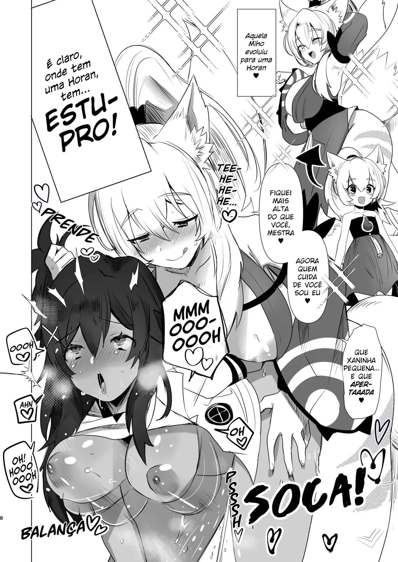 [Chichiguni (Aono Keita)] Futanari Kitsune Musume ni Goyoushin | Cuidado com a Garota-Raposa Pirocuda (Monster Super League) [Portuguese-BR] [Zzyzzyxx] [Digital] imagen número 8