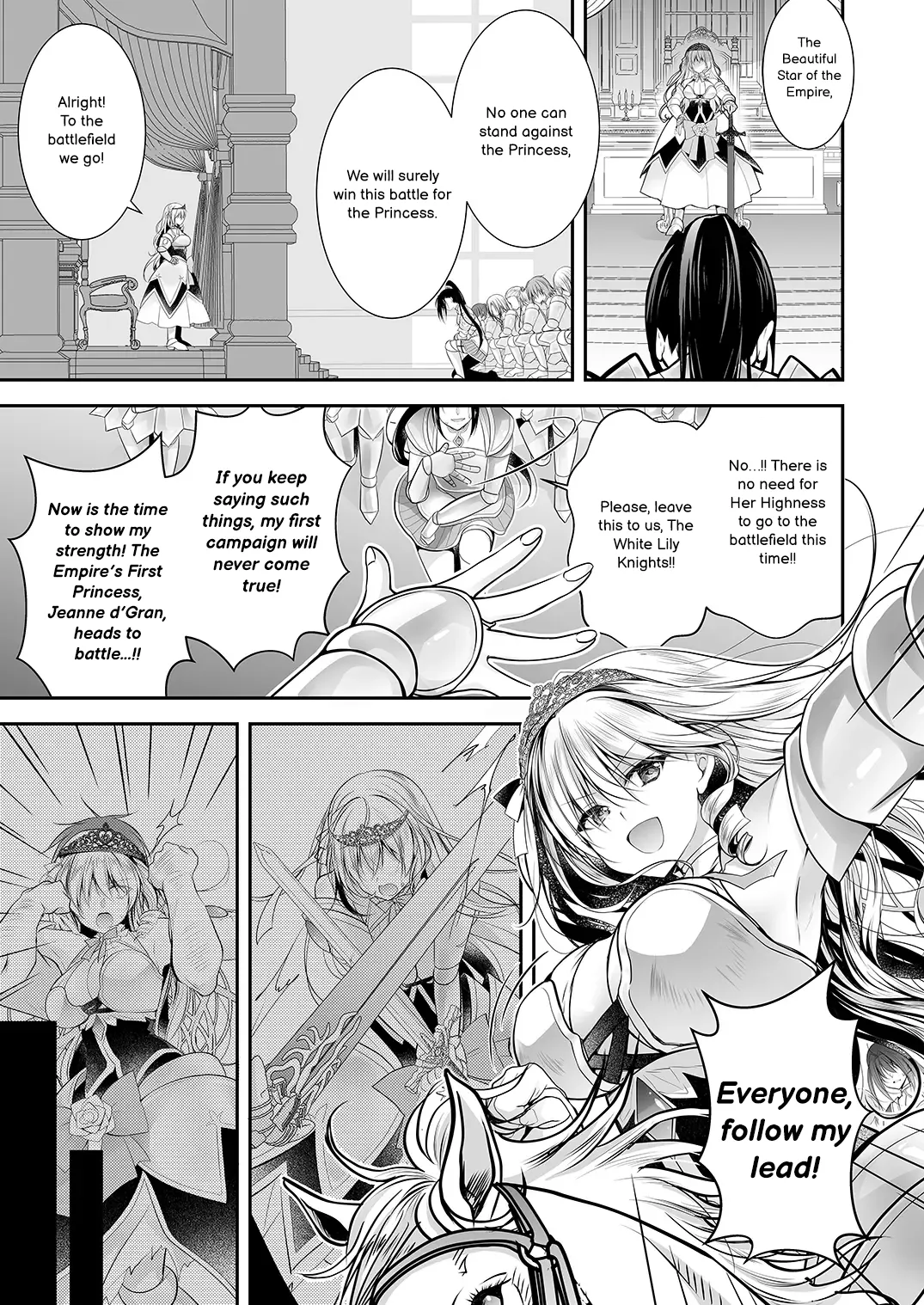 [NANACAN (Nanaca Mai)] Isekai Gangrape 2 ~There is No Way A Dignified Princess Knight Succumbs to The Barbarian's Dick~ [Digital] [MTL] image number 5