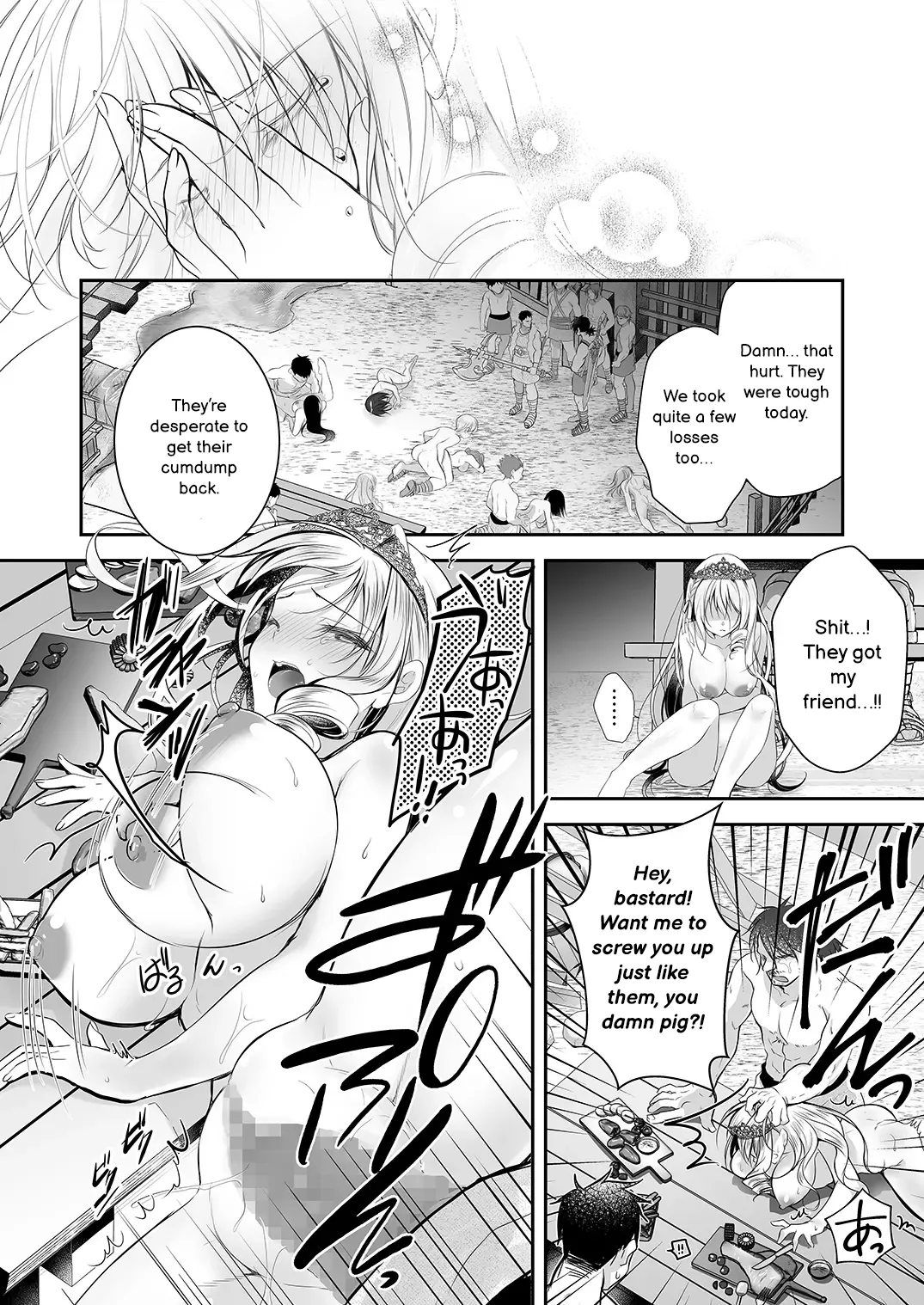 [NANACAN (Nanaca Mai)] Isekai Gangrape 2 ~There is No Way A Dignified Princess Knight Succumbs to The Barbarian's Dick~ [Digital] [MTL] image number 23