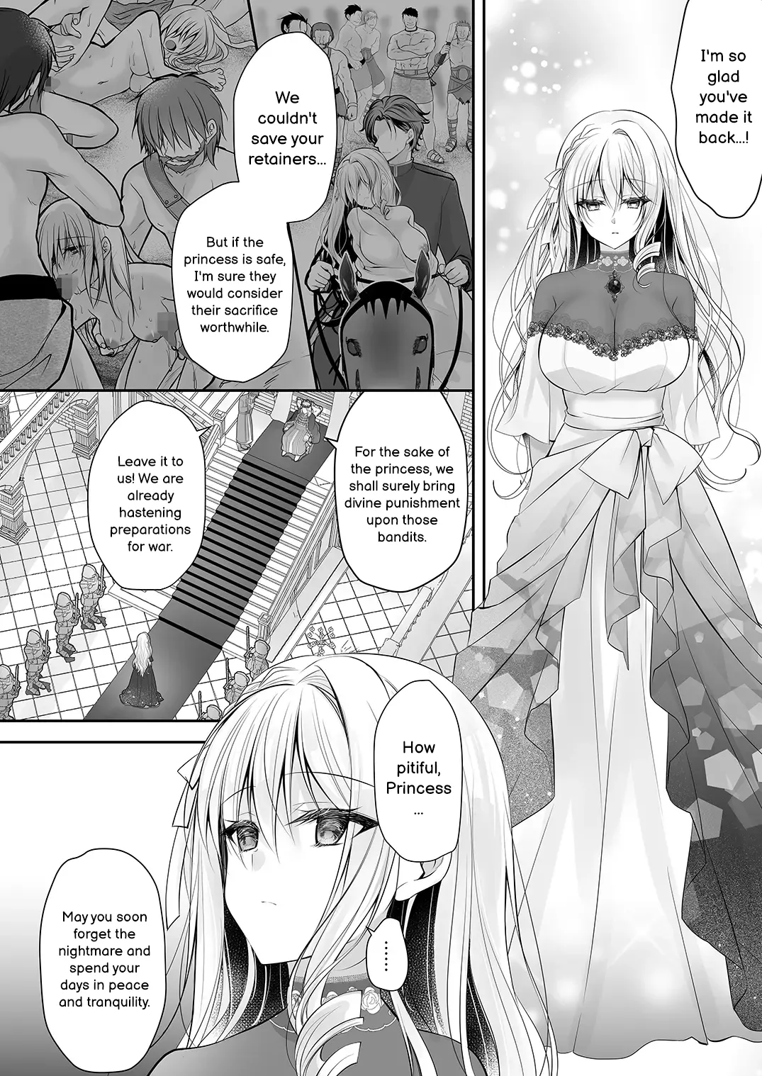 [NANACAN (Nanaca Mai)] Isekai Gangrape 2 ~There is No Way A Dignified Princess Knight Succumbs to The Barbarian's Dick~ [Digital] [MTL] image number 49