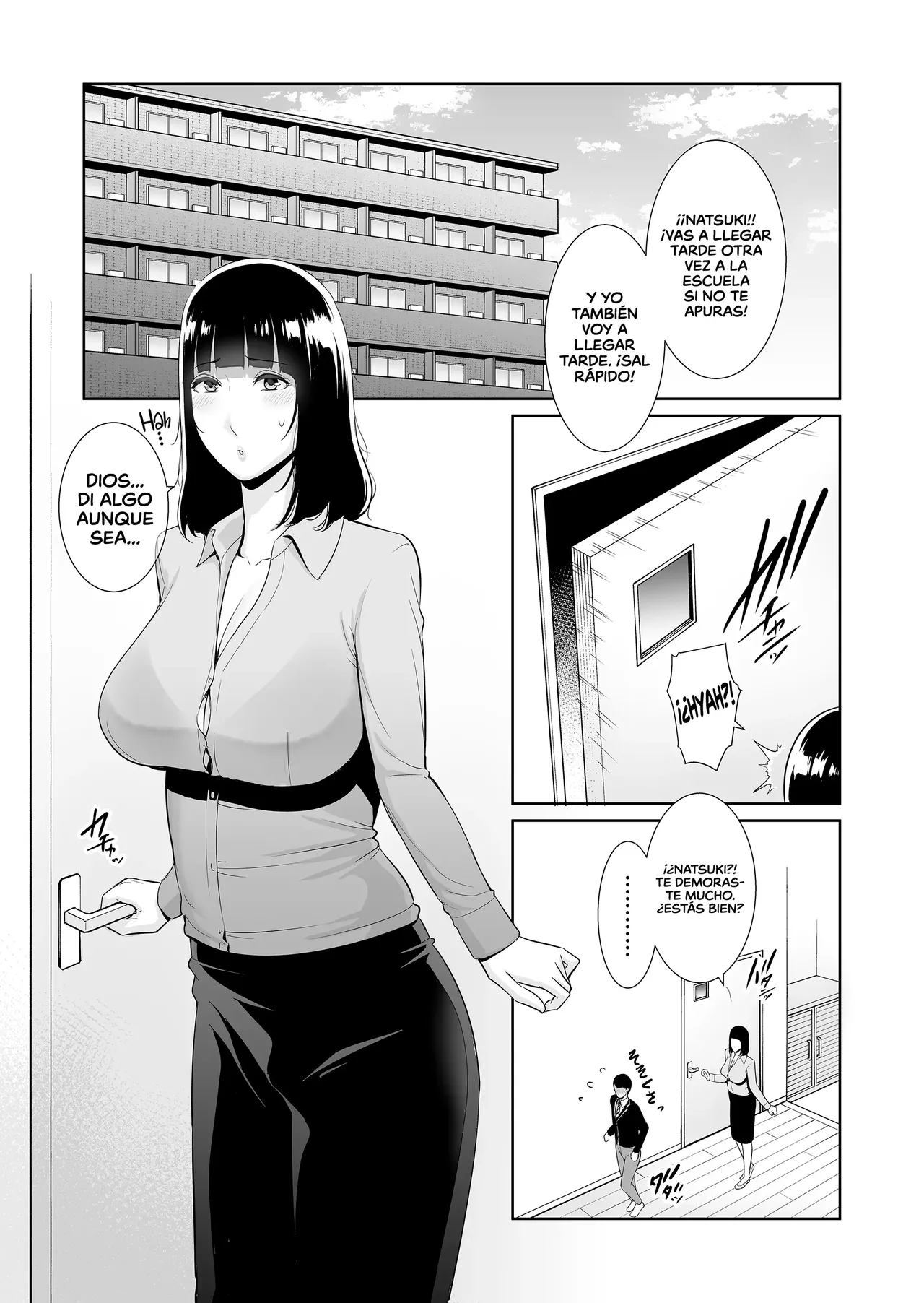 [Misaki (gonza)] Musuko ni Matagaru Hi ~Haha to Musuko no Hamedori Kiroku~ | El día que monté a mi hijo [Spanish] [Aoki Scans] [Decensored] numero di immagine  2