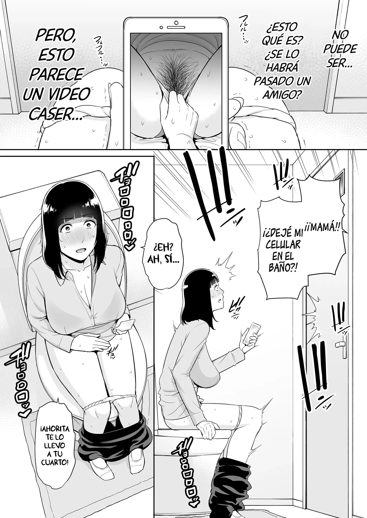 [Misaki (gonza)] Musuko ni Matagaru Hi ~Haha to Musuko no Hamedori Kiroku~ | El día que monté a mi hijo [Spanish] [Aoki Scans] [Decensored] numero di immagine  5