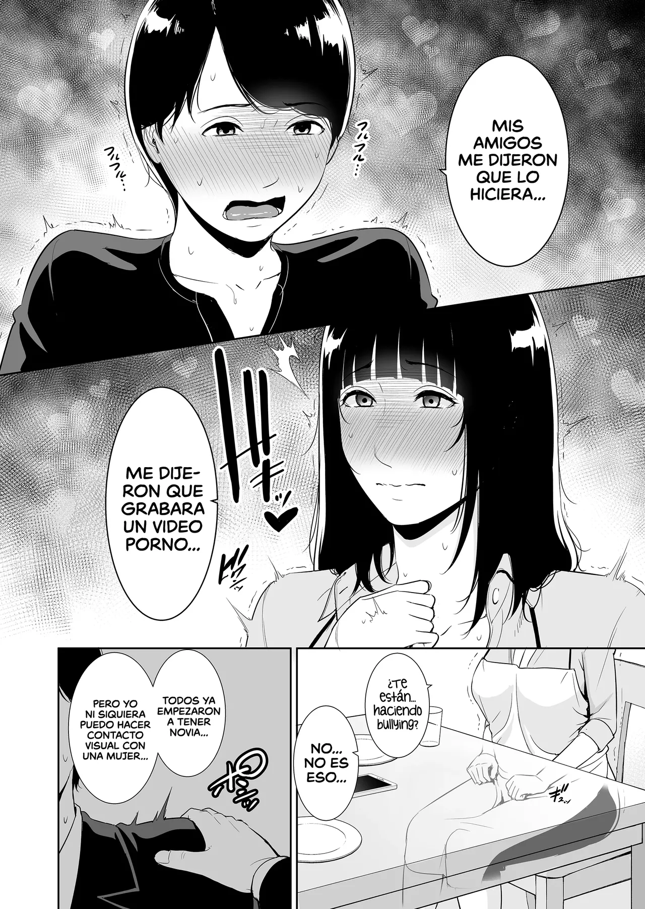 [Misaki (gonza)] Musuko ni Matagaru Hi ~Haha to Musuko no Hamedori Kiroku~ | El día que monté a mi hijo [Spanish] [Aoki Scans] [Decensored] numero di immagine  9