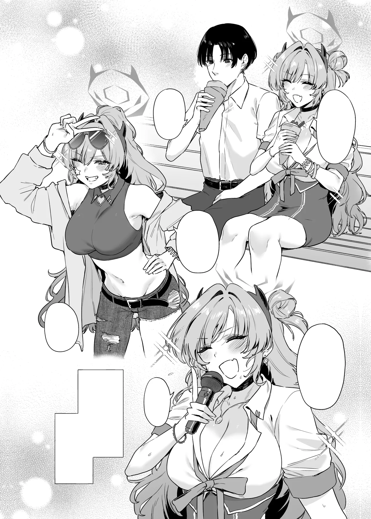 [12-banme no Seki (Agape)] Yozakura ni Ochite (Blue Archive) [Textless] [Digital] изображение № 5