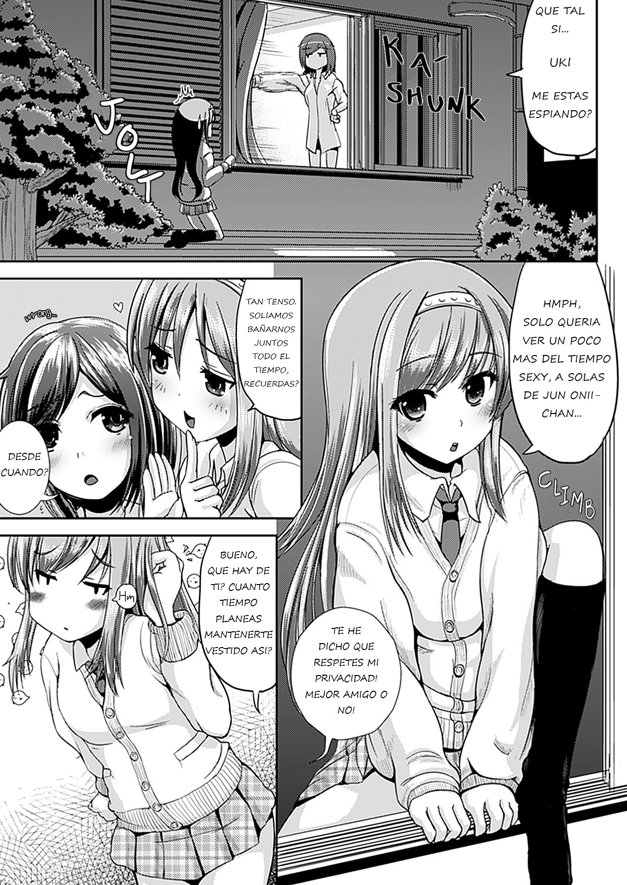 [Marneko] Hossasei Nyotaika Shoukougun (Kari) | Paroxysmal Gender Change Syndrome (COMIC Unreal 2012-02 Vol. 35) [Spanish] [GenderBender Scans] [Digital] image number 3
