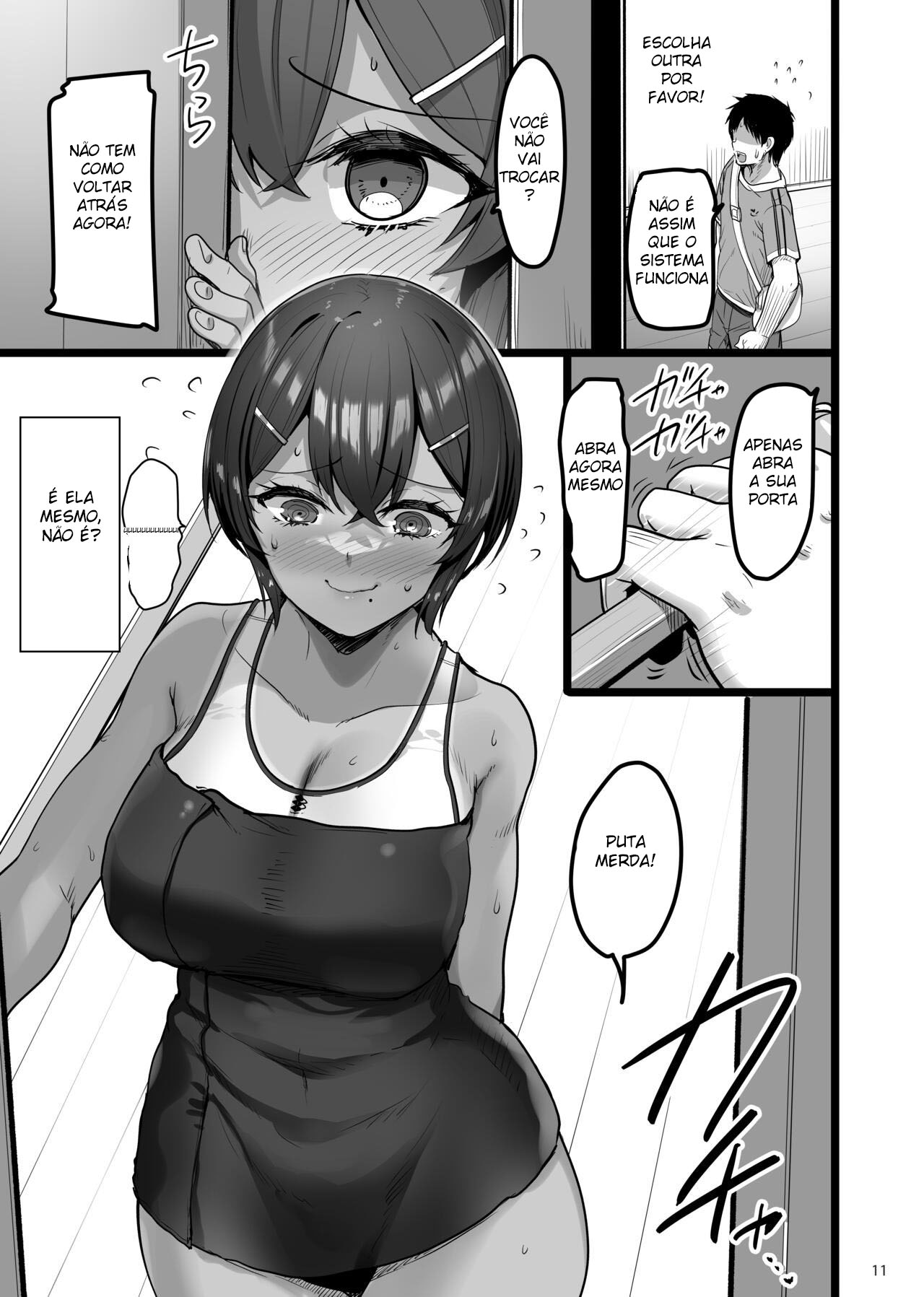 [65535th Avenue. (Akahito)] Ecchi na Omise ni Ittara Osananajimi ga Detekita Hanashi - Sex Establishment Series [Portuguese-BR] [Digital] numero di immagine  10