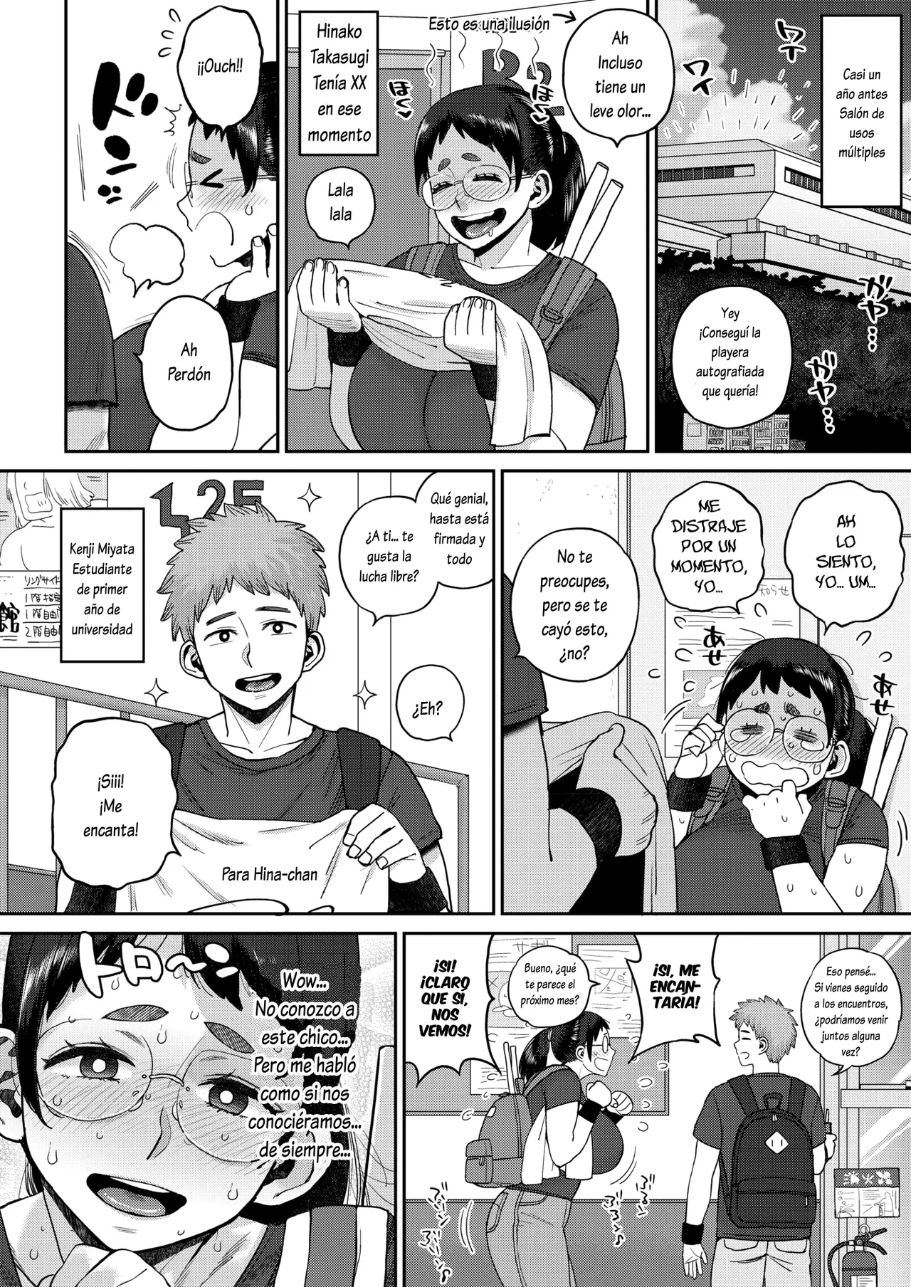 [Muronaga Chaashuu] El exitante debut de ♡ la gordibuena Hina-chan ♪ (Deka Kage Ga~ru ♡ Hina-Chan Dokidoki Debyu-sen ♪) [Spanish] [Lovely Diablesse Scan] 图片编号 4