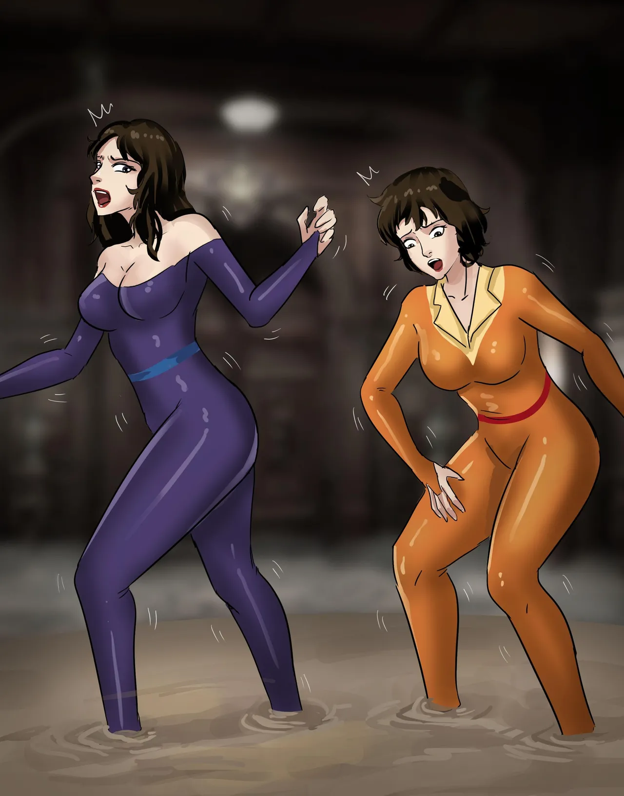 [King]《猫眼三姐妹—诡异的收藏品 》性感紧身衣神偷猫眼 遇到奇怪的伯爵 中计被沼泽淹没  被囚禁成美丽收藏品~ numero di immagine  22