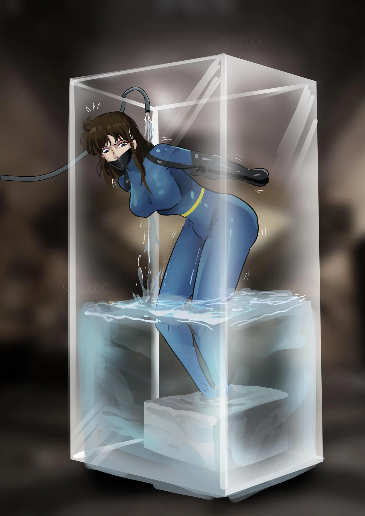 [King]《猫眼三姐妹—诡异的收藏品 》性感紧身衣神偷猫眼 遇到奇怪的伯爵 中计被沼泽淹没  被囚禁成美丽收藏品~ numero di immagine  23