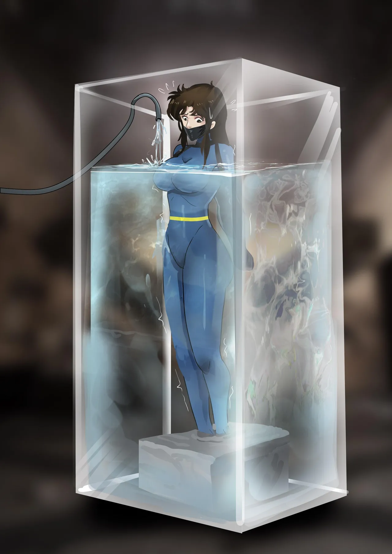 [King]《猫眼三姐妹—诡异的收藏品 》性感紧身衣神偷猫眼 遇到奇怪的伯爵 中计被沼泽淹没  被囚禁成美丽收藏品~ numero di immagine  24