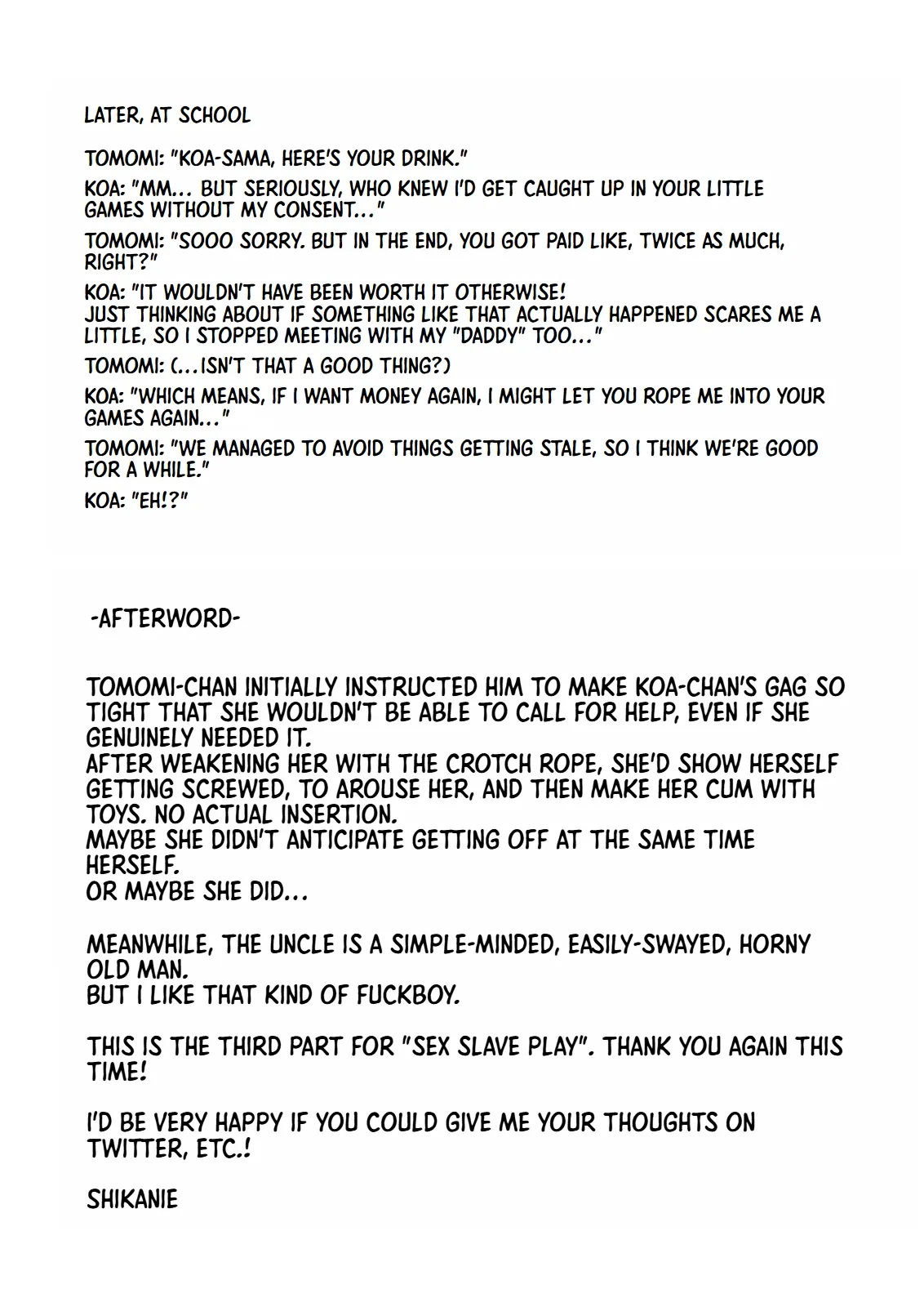 [Kanie-don (Kanie)] Seidō Gokko 3 | Sex Slave Play 3 [English] [Digital] image number 22