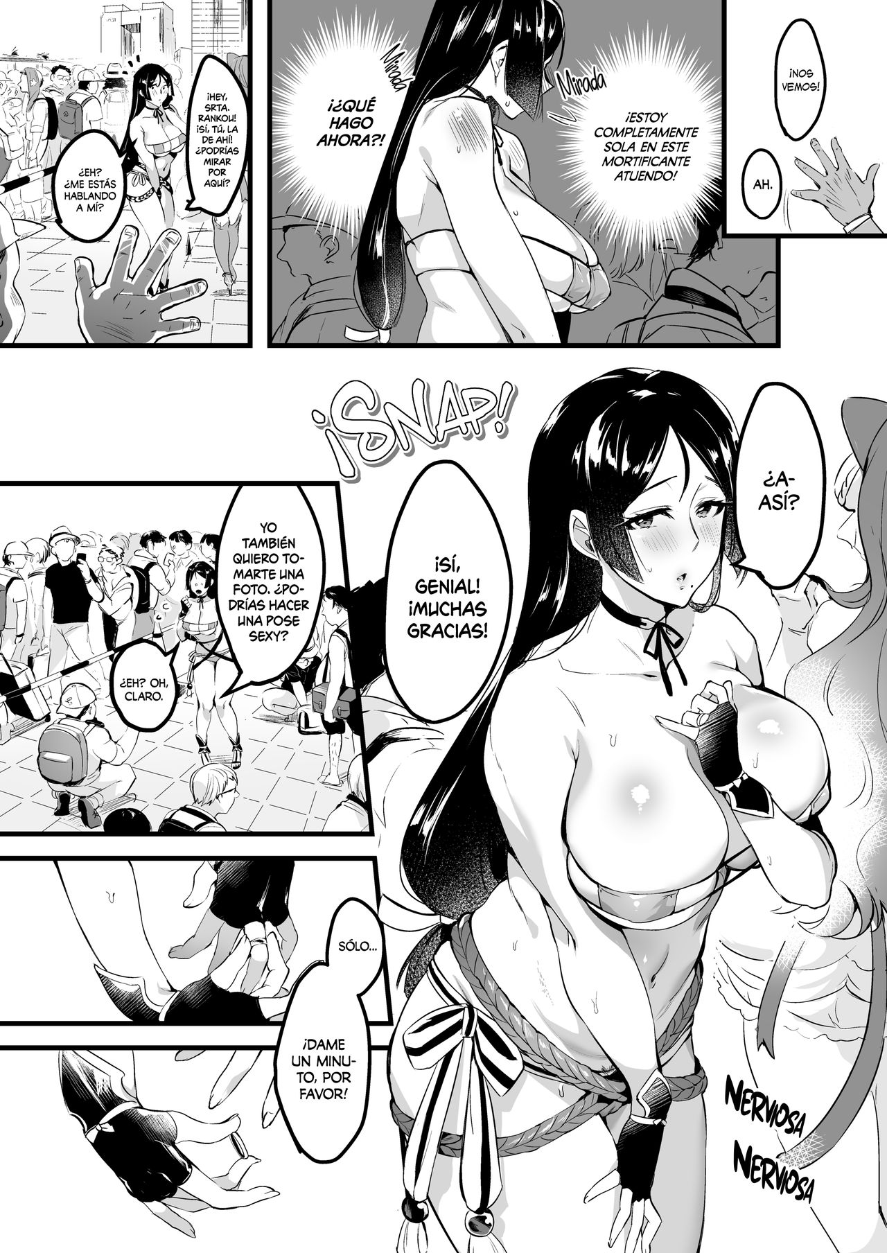 [Hatake no Oniku (Minamoto)] Tsuma ni Damatte Sokubaikai ni Ikun ja Nakatta 2 | No Debí Haber Ido A La Convención Doujinshi Sin Decirle A Mi Esposa 2 [Spanish] [Shirosaki Scans] [Digital] numero di immagine  13