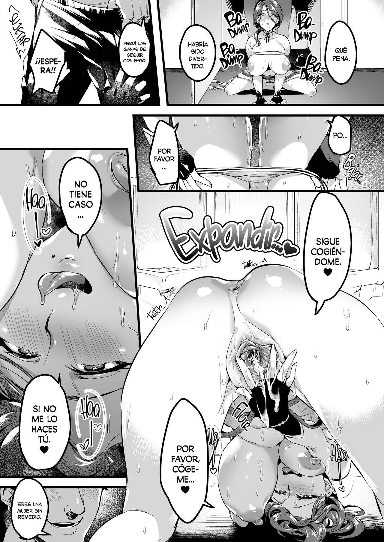 [Hatake no Oniku (Minamoto)] Tsuma ni Damatte Sokubaikai ni Ikun ja Nakatta 2 | No Debí Haber Ido A La Convención Doujinshi Sin Decirle A Mi Esposa 2 [Spanish] [Shirosaki Scans] [Digital] numero di immagine  30