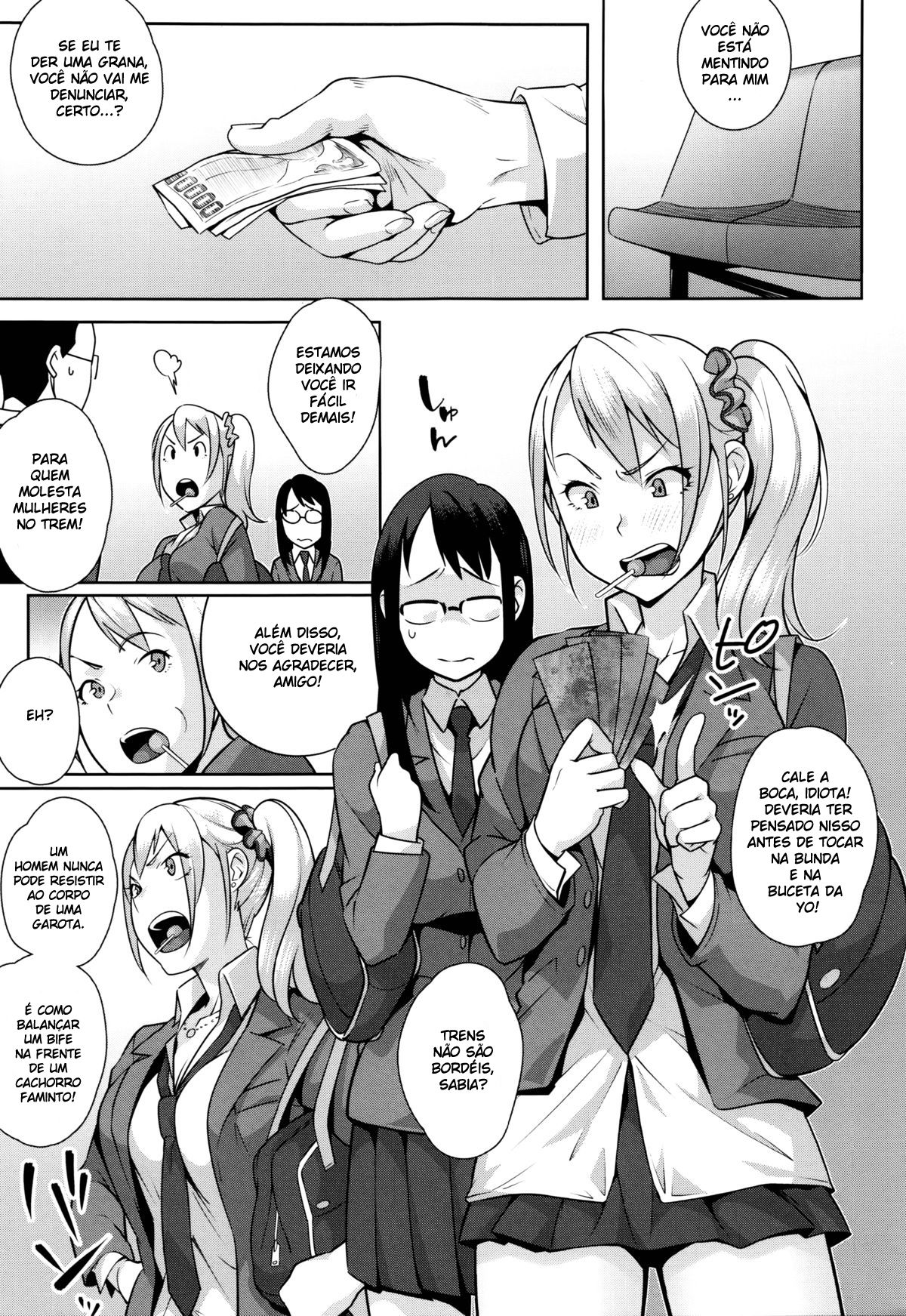 [Ojo] Futari wa Hassha Yoshi! (Hatsujou! Namaiki JK) [Portuguese-BR] image number 5