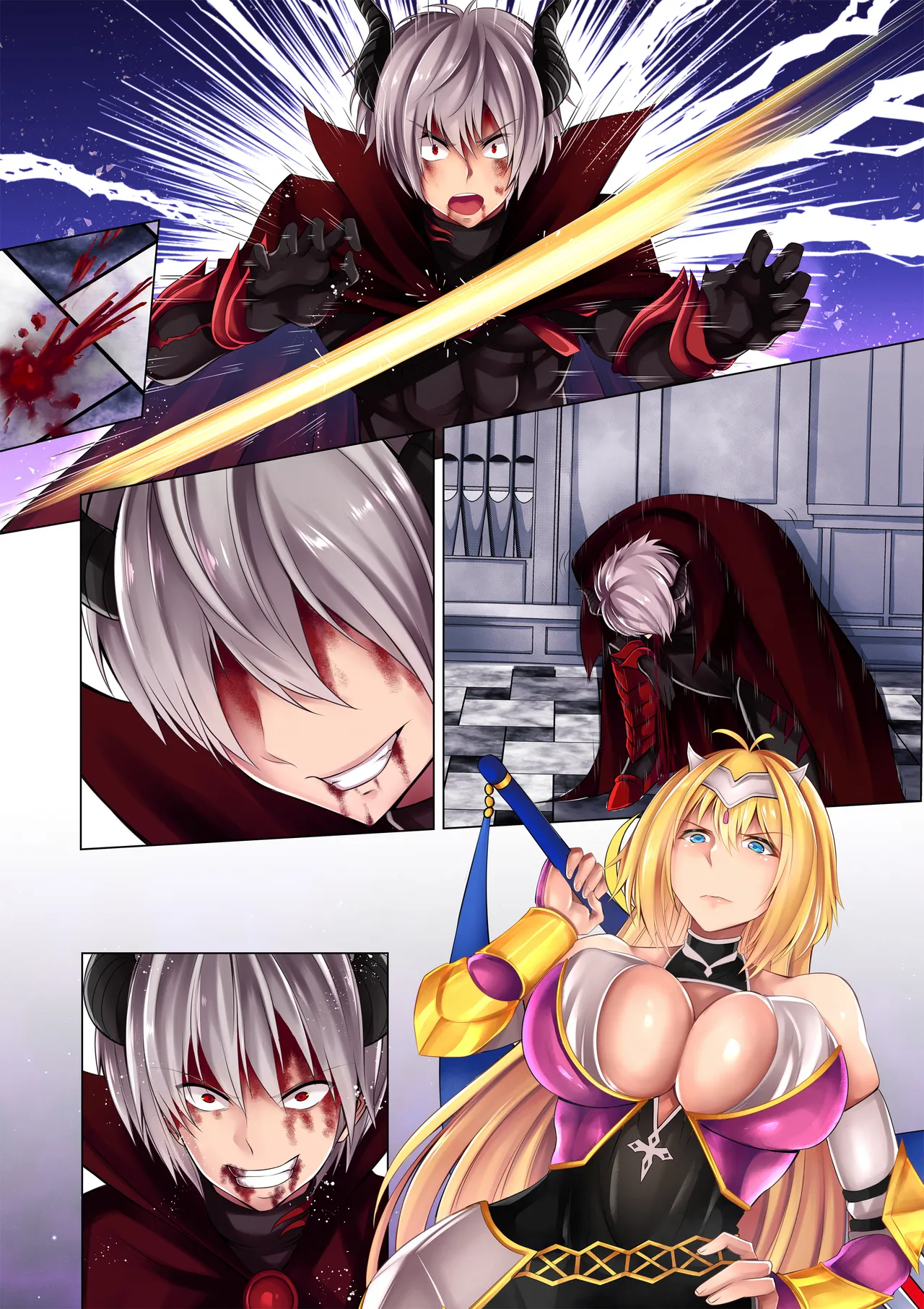 [Seika Kairaku Bookstore(Anam111, Namahiyu)] Yuusha osen -Horoboshita maou ni karada o nottorareru onna yuusha no monogatari- [Textless] [Digital] 6eme image