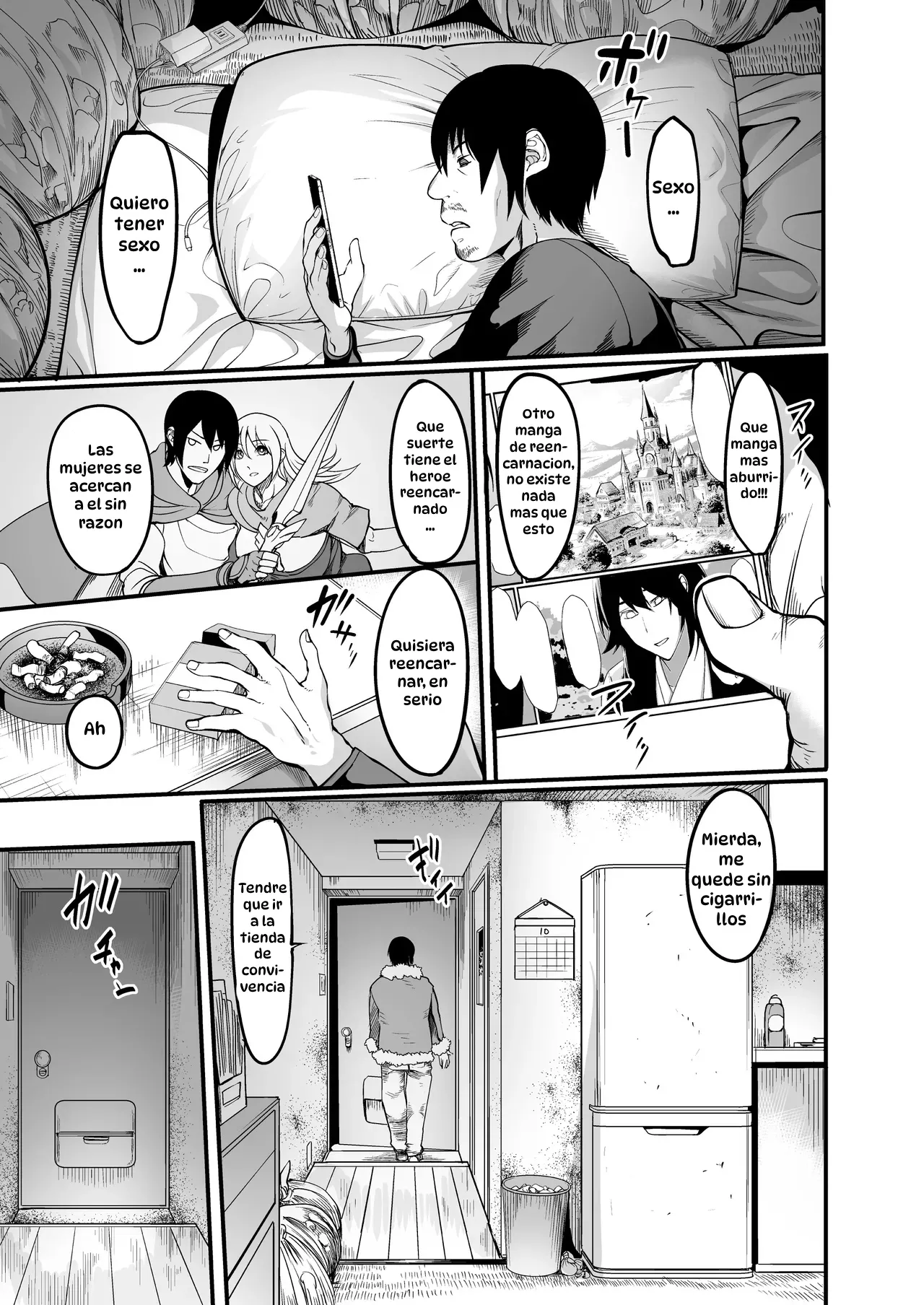 [Atelier RODO (Remu)] Zenra Nurse no Bakunyuu Kango Byouin | Me Chocó Camion-kun, pero no Fui a un Isekai [Spanish] [Htascan] imagen número 7