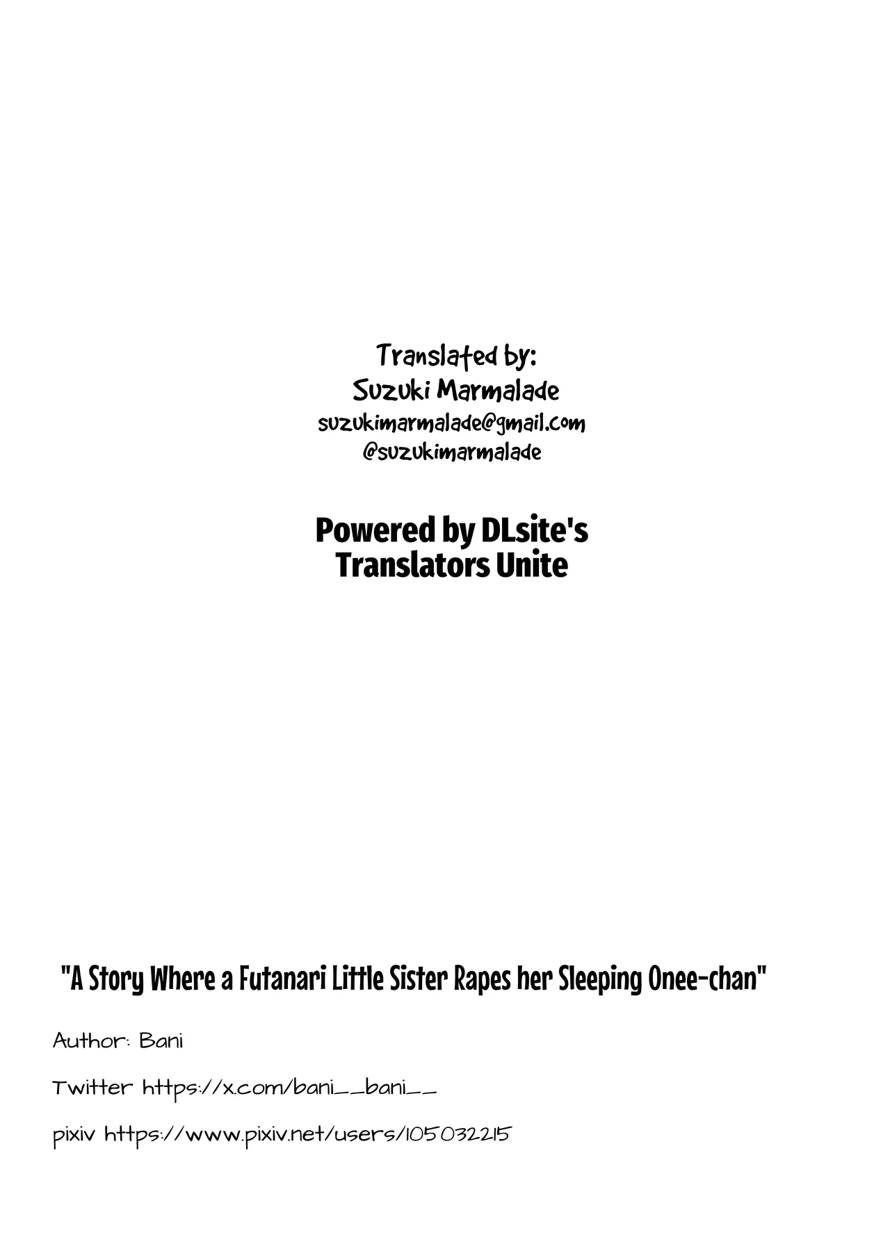 [Banibani (Bani)] Futanari Imouto ga Daisuki na Onee-chan o Suiminkan Suru Hanashi | A Story Where A Futanari Little Sister Rapes Her Sleeping Onee-chan [English] [Suzuki Marmalade] imagen número 18