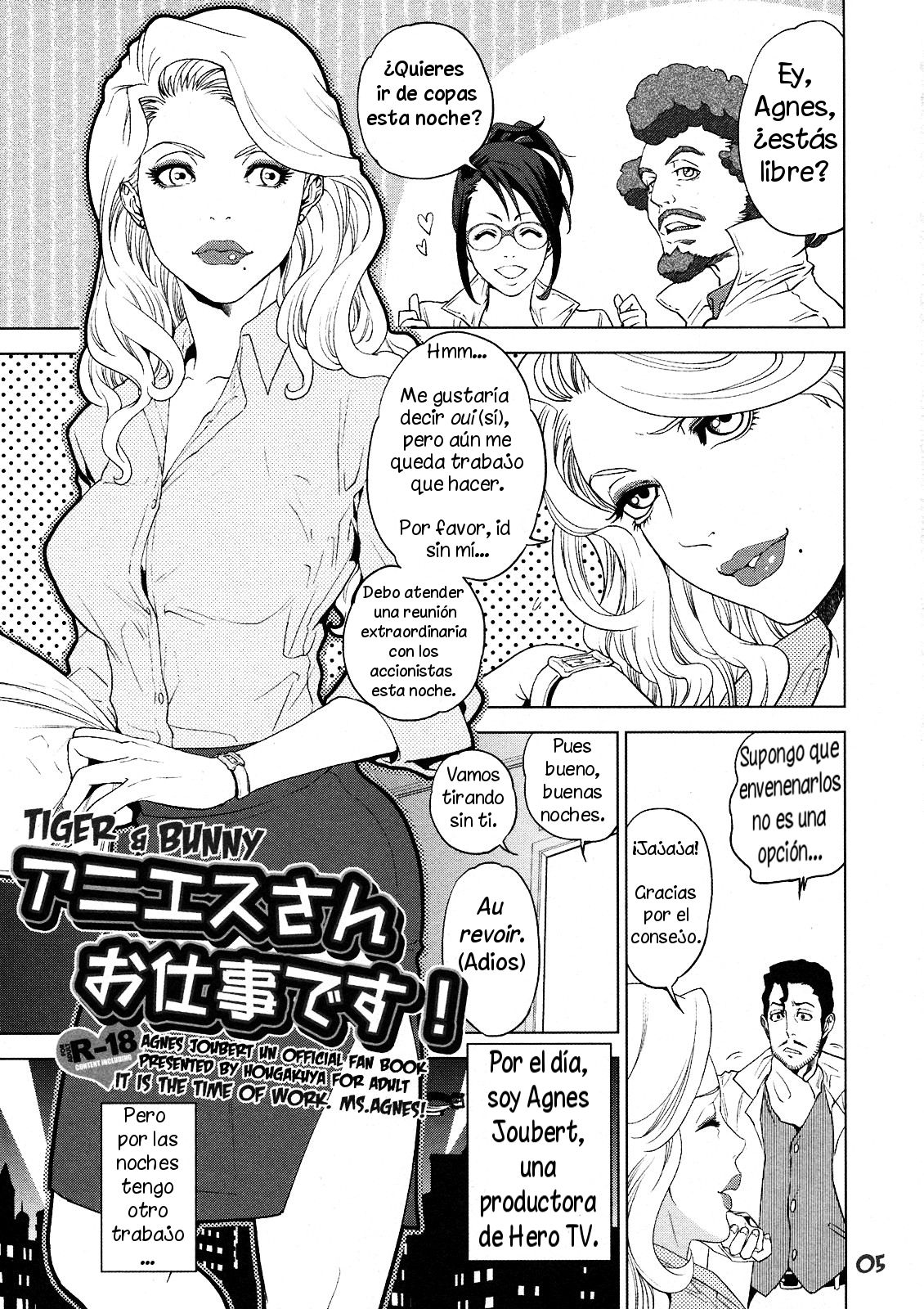 (SC53) [Hougakuya (Touzai, Nanboku)] Agnes-san Oshigoto desu! (TIGER & BUNNY) [Spanish] image number 5