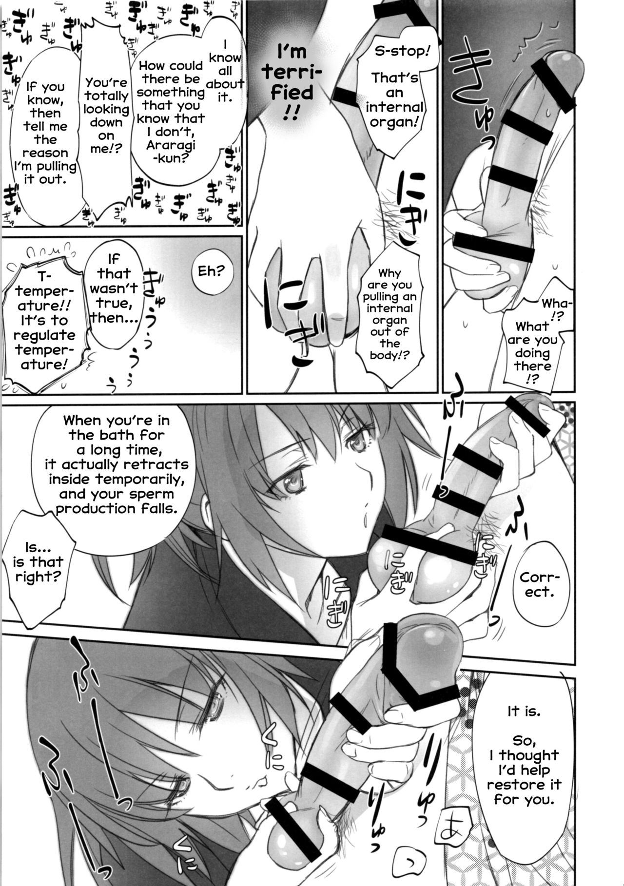 (C89) [Bloody Okojo (Akutagawa Manbou, Takakujyu)] Hitagi Family Chuuhen (Bakemonogatari) [English] [Erozbischof] image number 11