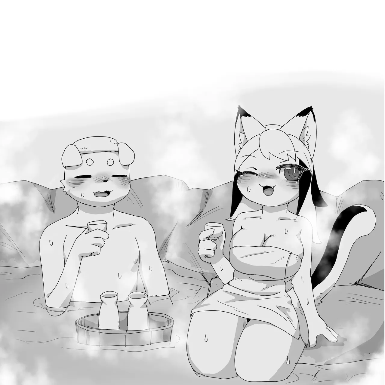 [Poison Squid (Su1ka)] Koyoi Itsumo no Nomi Tomo to [Digital] [Textless] image number 21