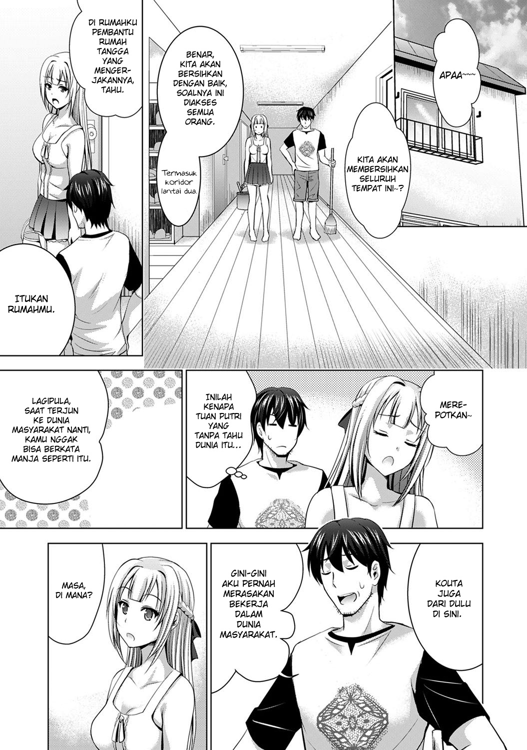 [Arino Hiroshi] Iede Shoujo to Kyou kara Doukyo!? ~Inaka ni Funare na Wagamama Ojou-sama to no Slow Life~ Ch. 3 (COMIC Ananga Ranga Vol. 56) [Indonesian] [Kiyo21] image number 2