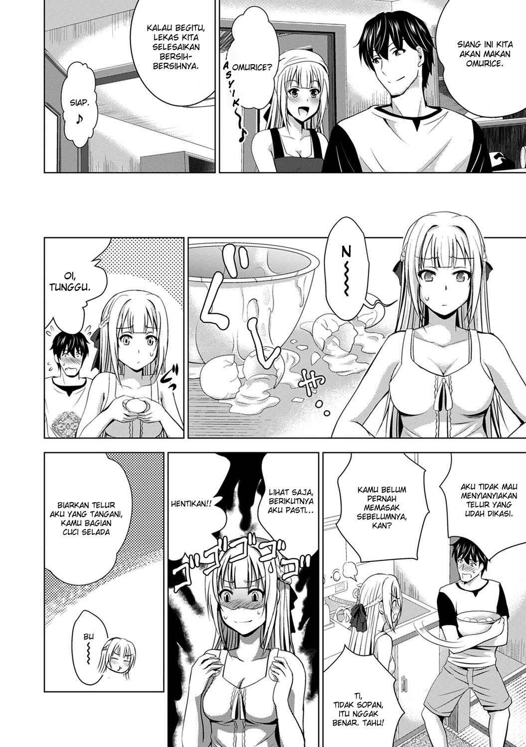 [Arino Hiroshi] Iede Shoujo to Kyou kara Doukyo!? ~Inaka ni Funare na Wagamama Ojou-sama to no Slow Life~ Ch. 3 (COMIC Ananga Ranga Vol. 56) [Indonesian] [Kiyo21] image number 5