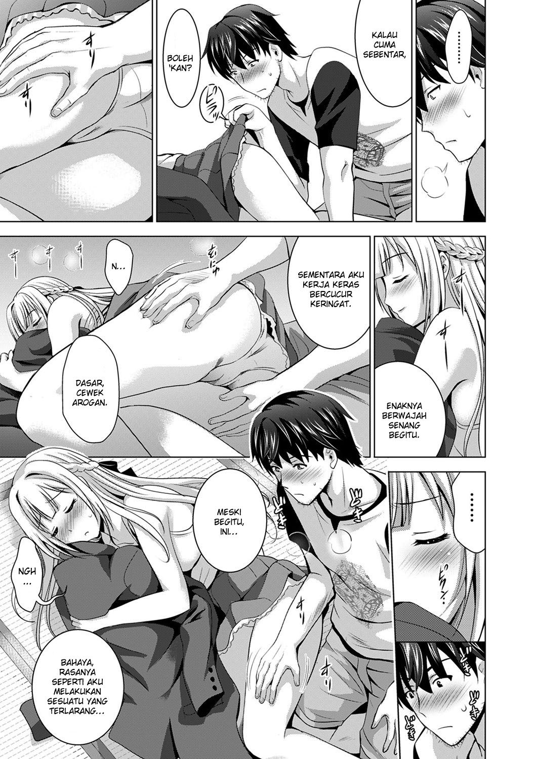 [Arino Hiroshi] Iede Shoujo to Kyou kara Doukyo!? ~Inaka ni Funare na Wagamama Ojou-sama to no Slow Life~ Ch. 3 (COMIC Ananga Ranga Vol. 56) [Indonesian] [Kiyo21] image number 11
