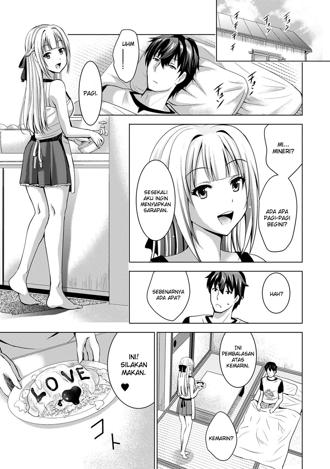 [Arino Hiroshi] Iede Shoujo to Kyou kara Doukyo!? ~Inaka ni Funare na Wagamama Ojou-sama to no Slow Life~ Ch. 3 (COMIC Ananga Ranga Vol. 56) [Indonesian] [Kiyo21] image number 24