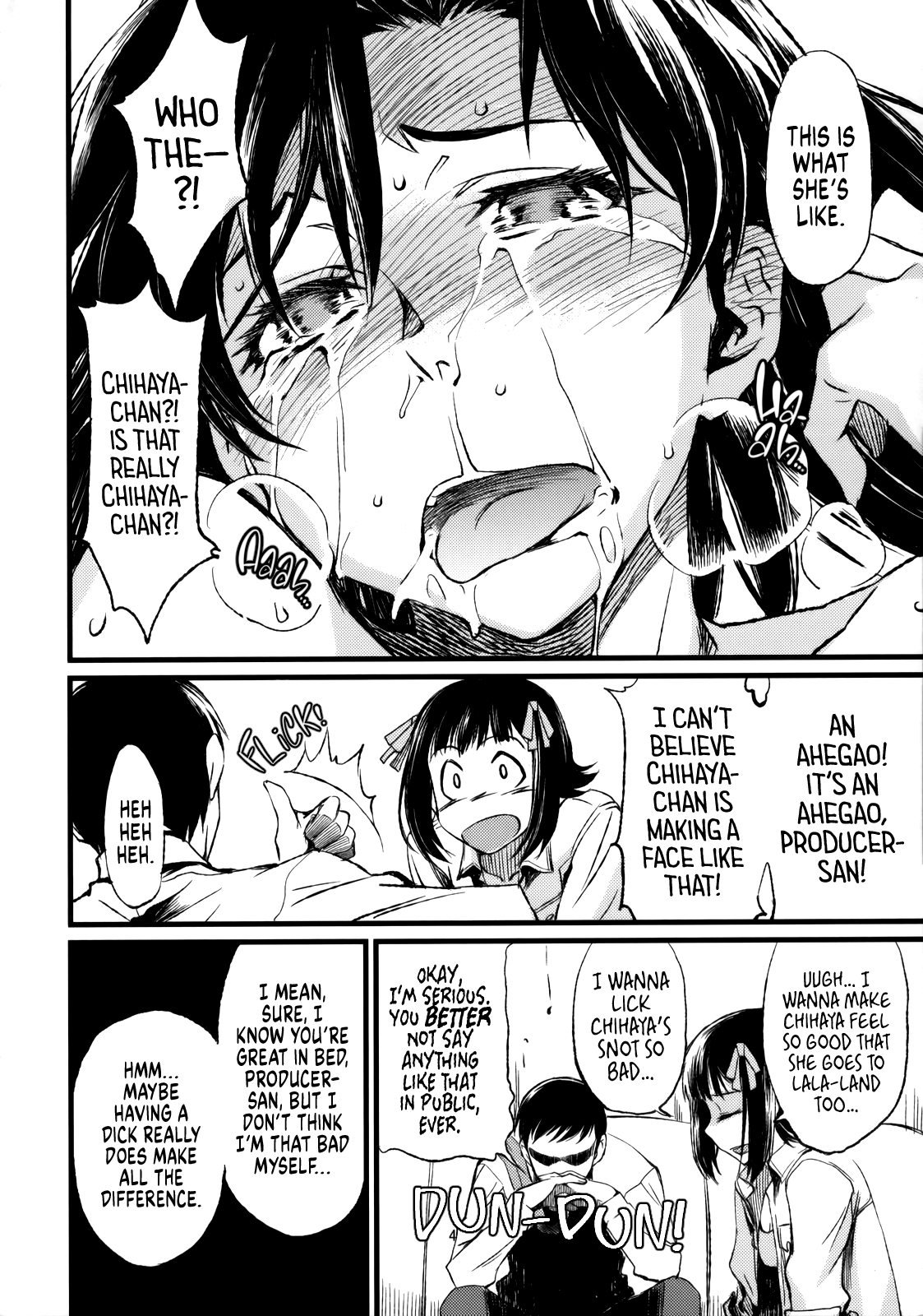 (C77) [Chotto Dake Aruyo. (Takemura Sesshu)] Haruka to Chihaya to Producer. ー Haruka, Chihaya and Producer (THE IDOLM@STER) [English] [head empty] numero di immagine  5