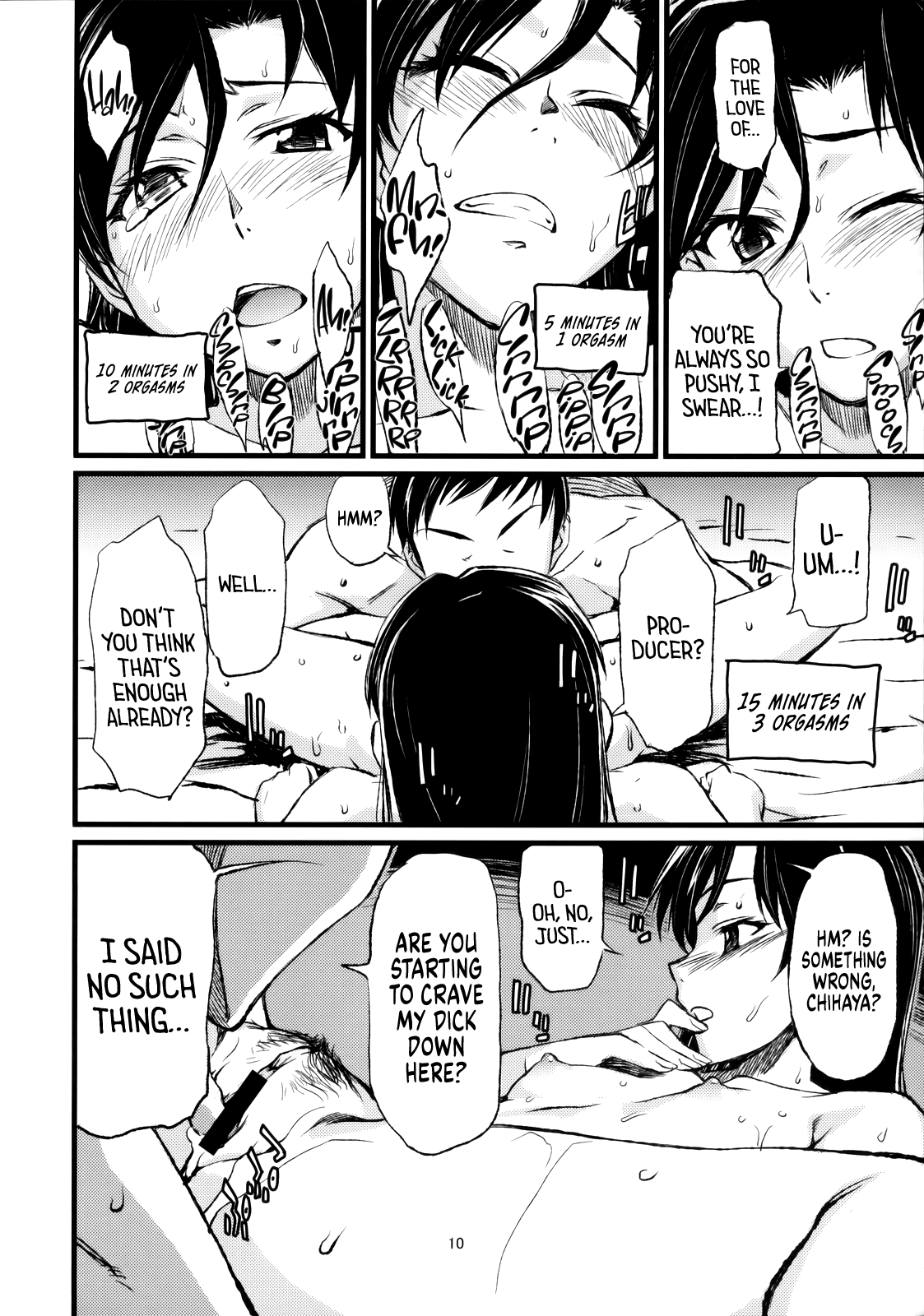 (C77) [Chotto Dake Aruyo. (Takemura Sesshu)] Haruka to Chihaya to Producer. ー Haruka, Chihaya and Producer (THE IDOLM@STER) [English] [head empty] numero di immagine  11