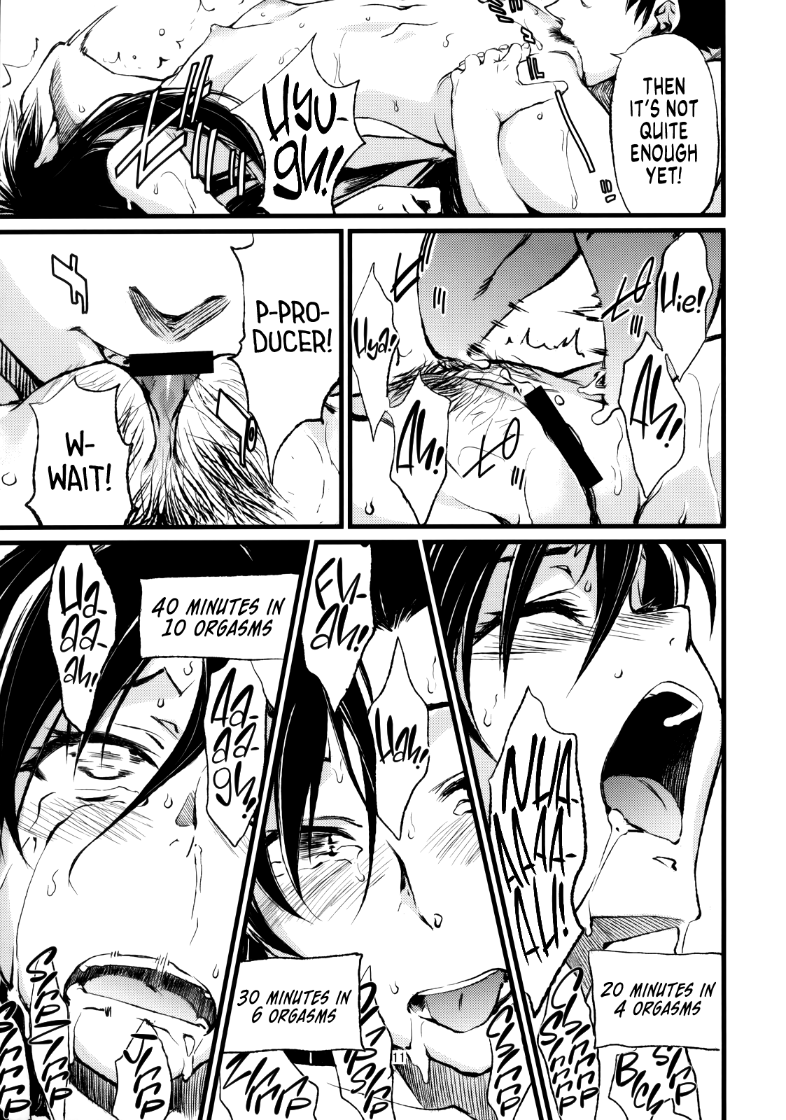 (C77) [Chotto Dake Aruyo. (Takemura Sesshu)] Haruka to Chihaya to Producer. ー Haruka, Chihaya and Producer (THE IDOLM@STER) [English] [head empty] numero di immagine  12