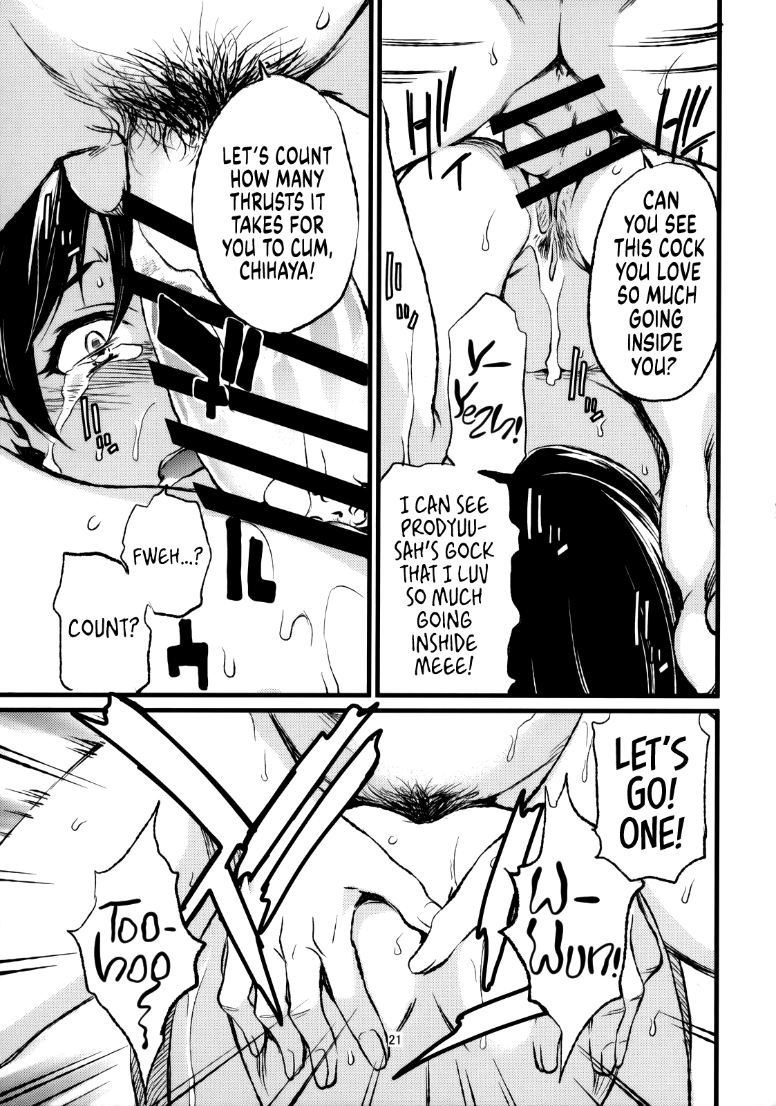 (C77) [Chotto Dake Aruyo. (Takemura Sesshu)] Haruka to Chihaya to Producer. ー Haruka, Chihaya and Producer (THE IDOLM@STER) [English] [head empty] numero di immagine  22