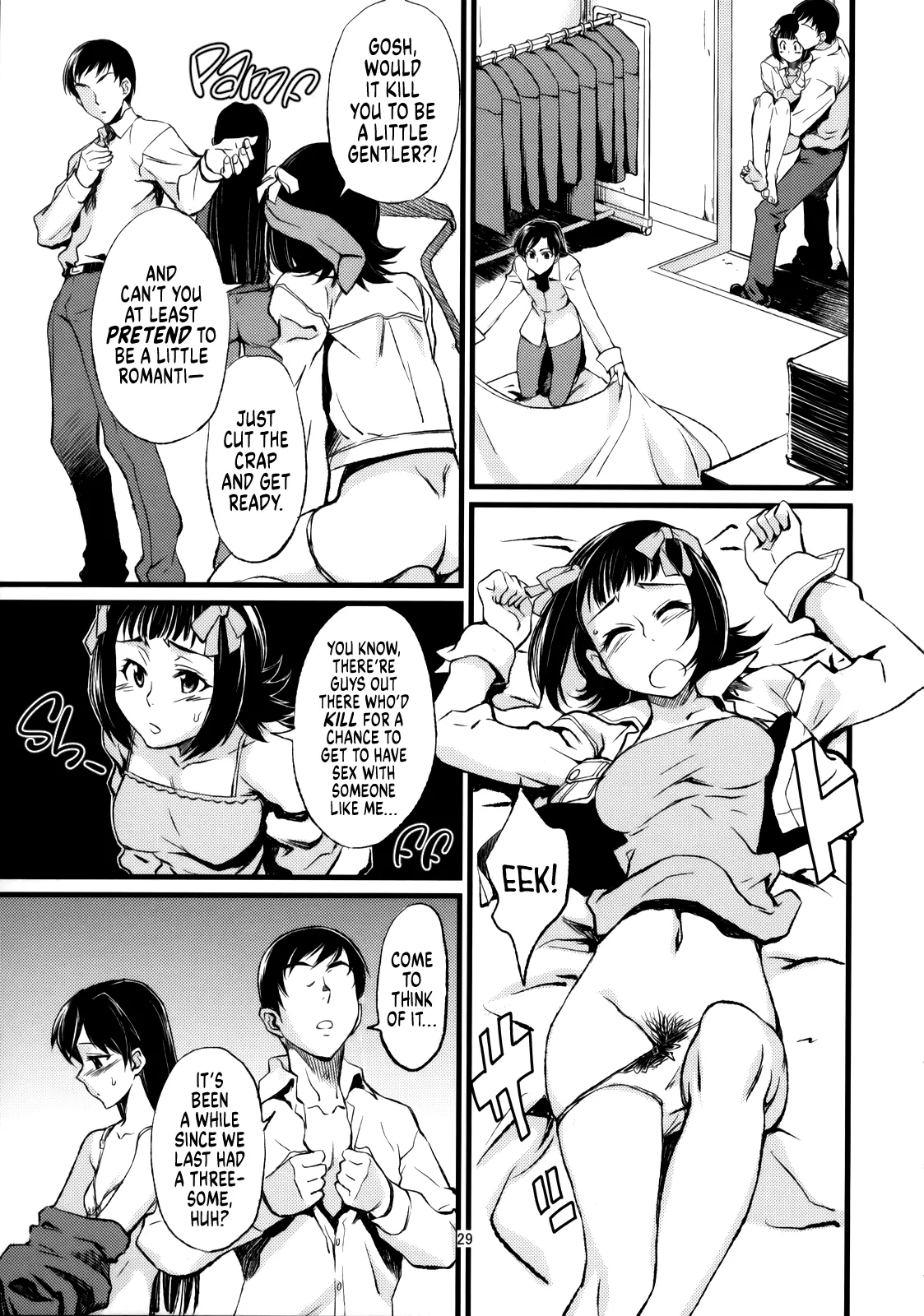 (C77) [Chotto Dake Aruyo. (Takemura Sesshu)] Haruka to Chihaya to Producer. ー Haruka, Chihaya and Producer (THE IDOLM@STER) [English] [head empty] numero di immagine  30