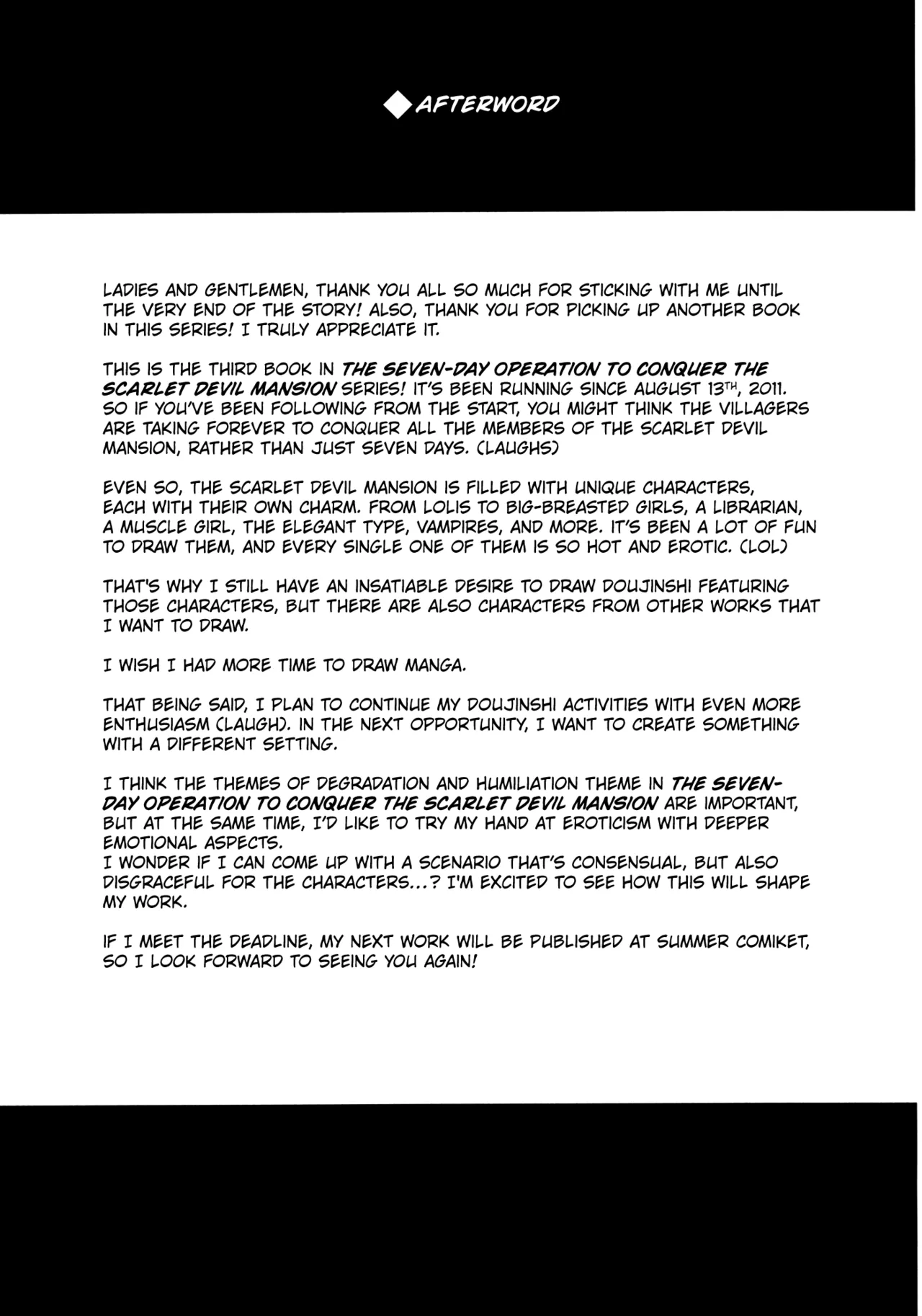 (Reitaisai 9) [Senkou Campanella (Haruhina Murasaki)] Koumakan Kouryaku Sakusen Nanokakan - Kanketsuhen [English] [Kuraudo] 画像番号 30