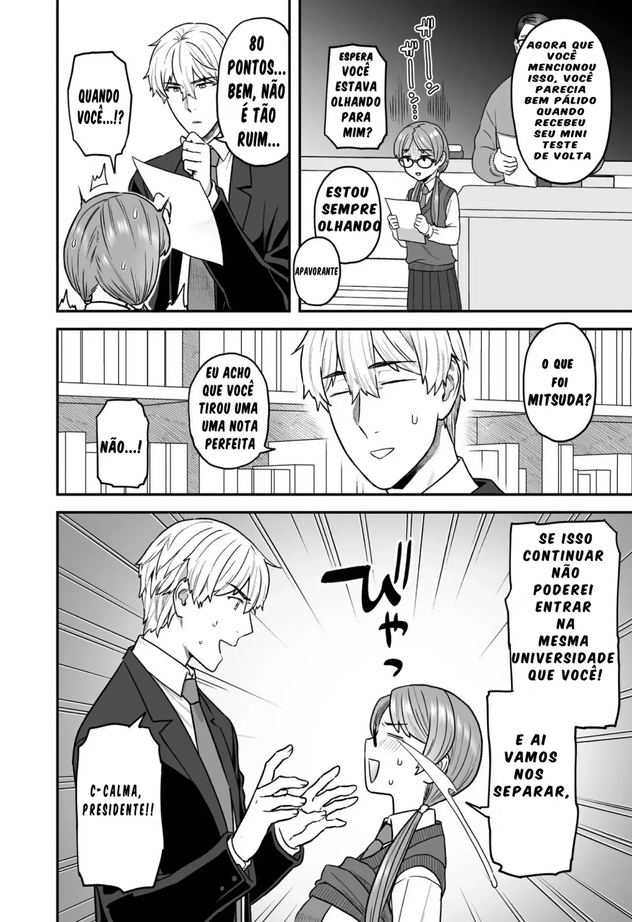 [Sayonara Hornet (Yoshiragi)] Iinchou to Mitsuda-kun no Obenkyoukai [Portuguese-BR] [Digital] 画像番号 8