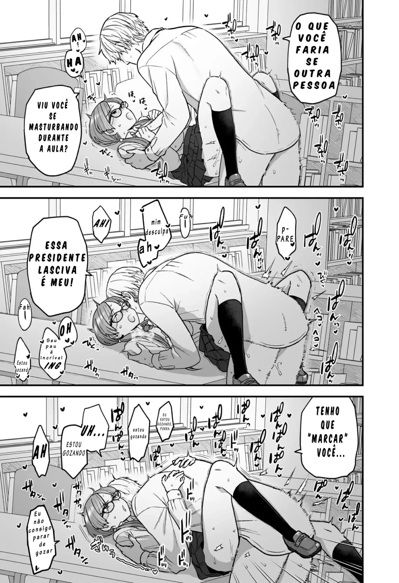 [Sayonara Hornet (Yoshiragi)] Iinchou to Mitsuda-kun no Obenkyoukai [Portuguese-BR] [Digital] 画像番号 19