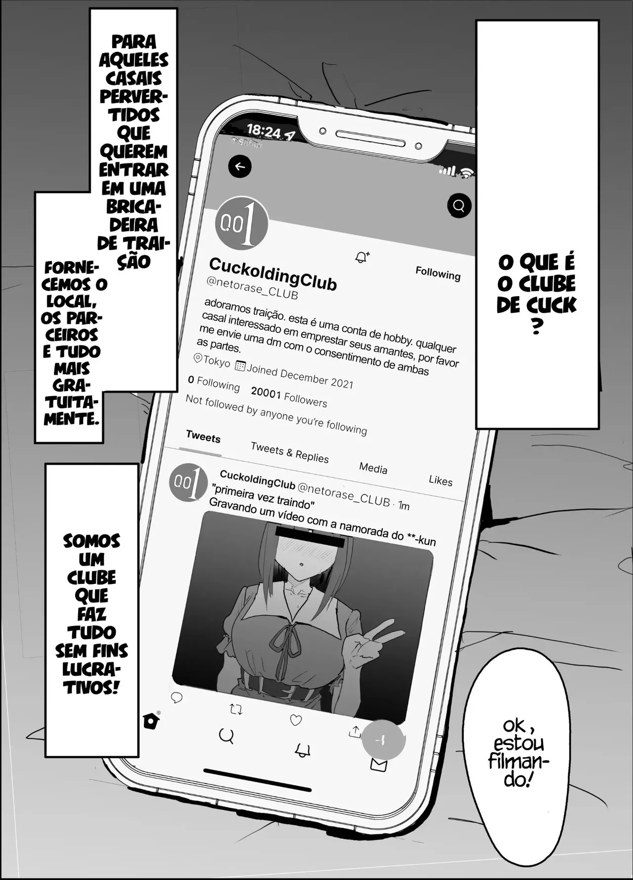 [Nhoooooooooooooo (Oosawara Sadao)] Netorase Club [Portuguese-BR] [Digital] image number 2