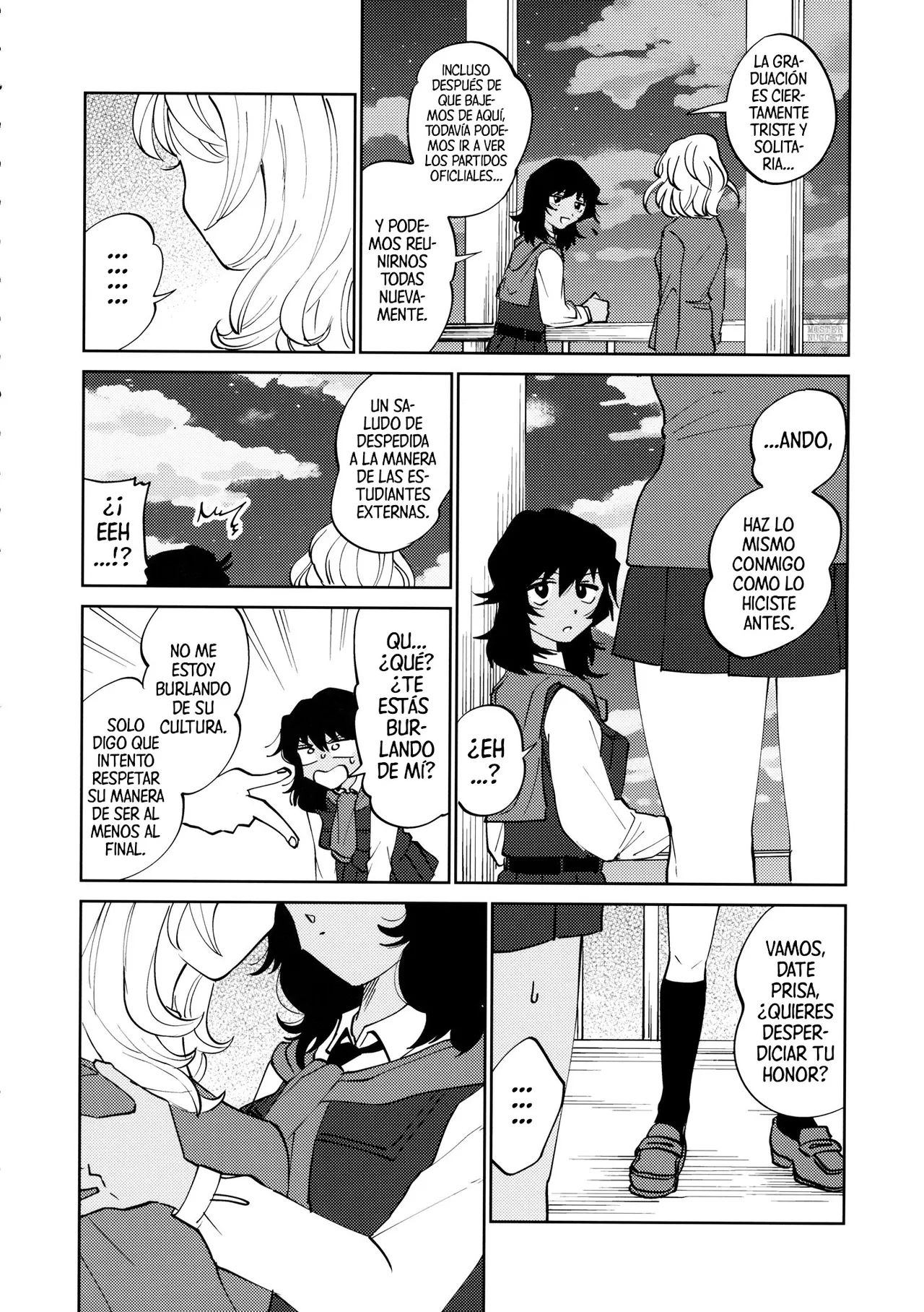 (Panzer Vor! 21) [Nekomonido (Sanada)] FOR HERE OR TO GO? | ¿PARA AQUÍ O PARA LLEVAR? (Girls und Panzer) [Spanish] [Mister Nugget] 이미지 번호 9