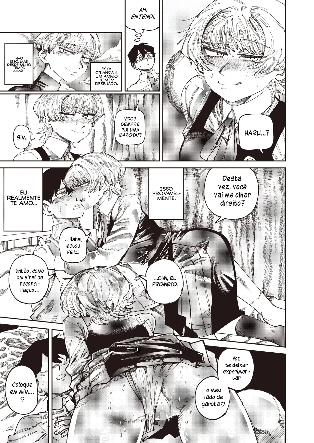 [Tenno] Haru-kun to no ima | Agora com Haru (COMIC HOTMILK 2024-07) [Portuguese-BR] [Jonas Rosa] [Digital] Bildnummer 17