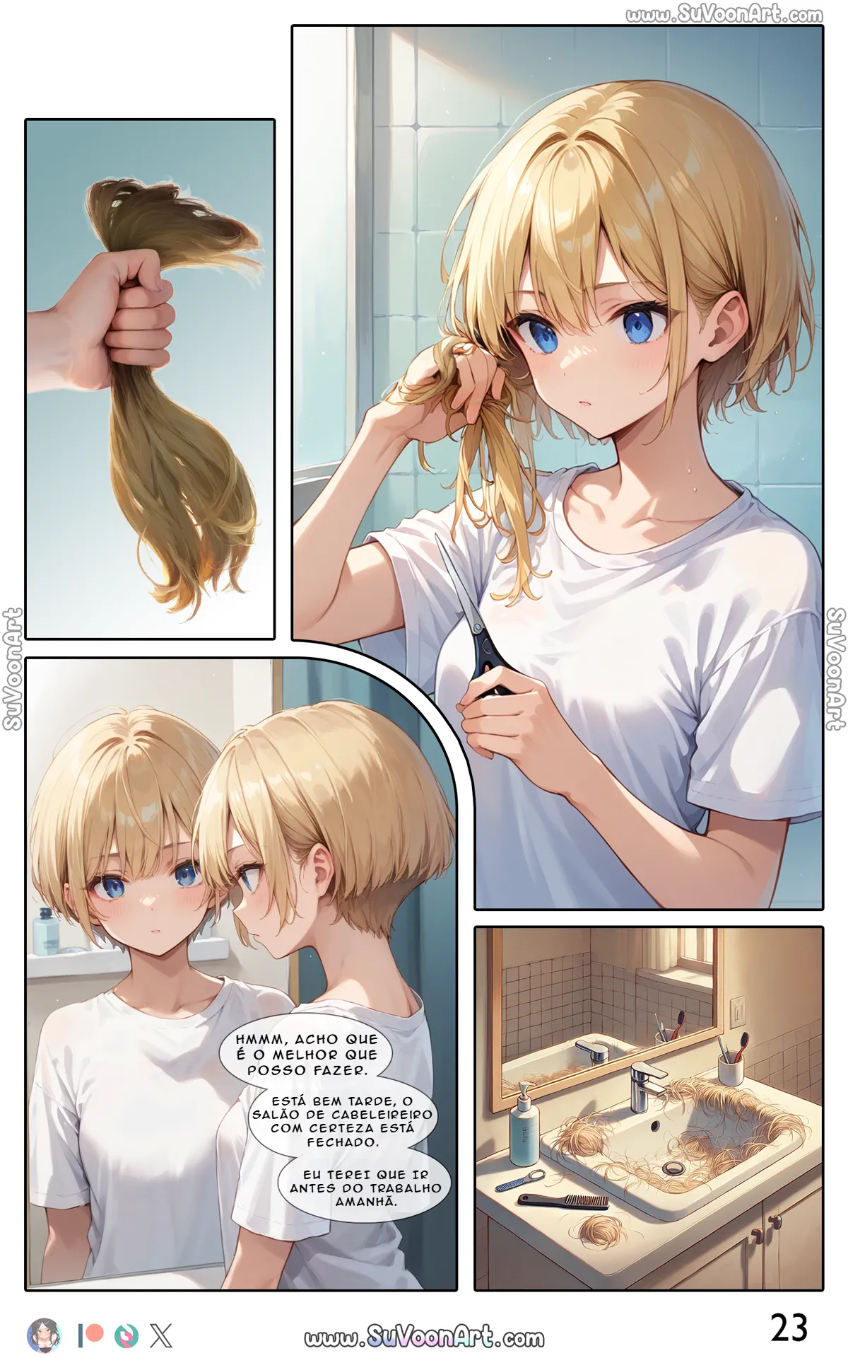 [SuVoonArt] A Ride to Remember | Uma viagem para lembrar Ch. 2 [Portuguese-BR] [AI Generated] 이미지 번호 5