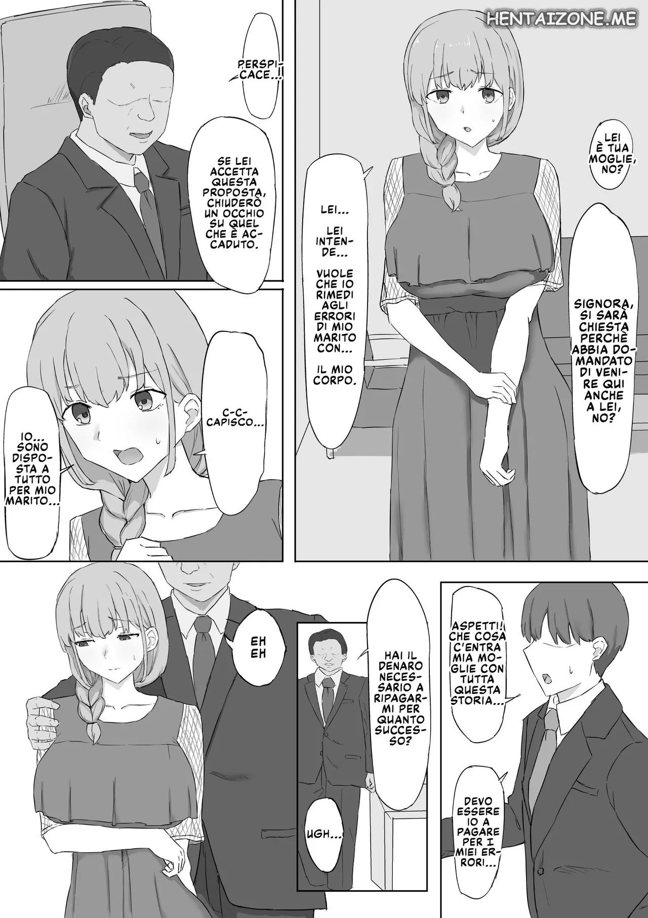 [Muripoyo] Tsuma ga Shachou ni Netorareru | Il Capo mi Frega la Moglie [Italian] image number 3