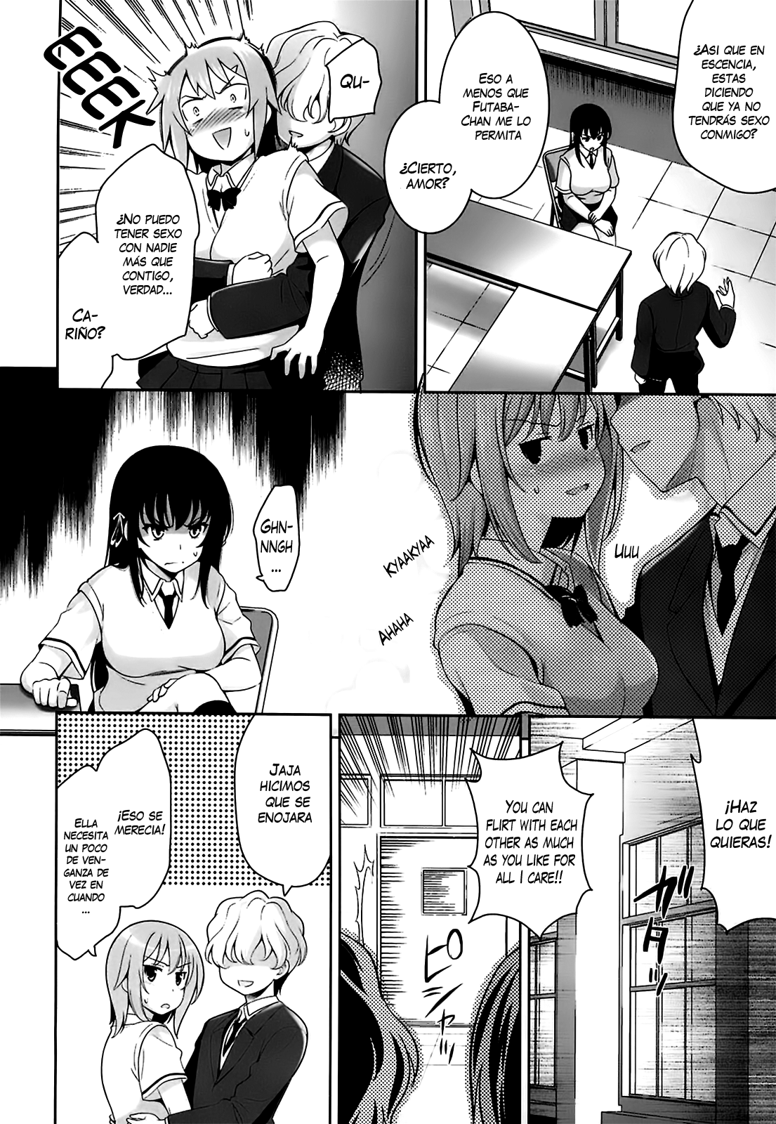 [Yasui Riosuke] Renai Fuyou Gakuha | A School Where Love is Unnecessary Ch. 8-9 [Spanish] [Varkatzas666] [Decensored] numero di immagine  4