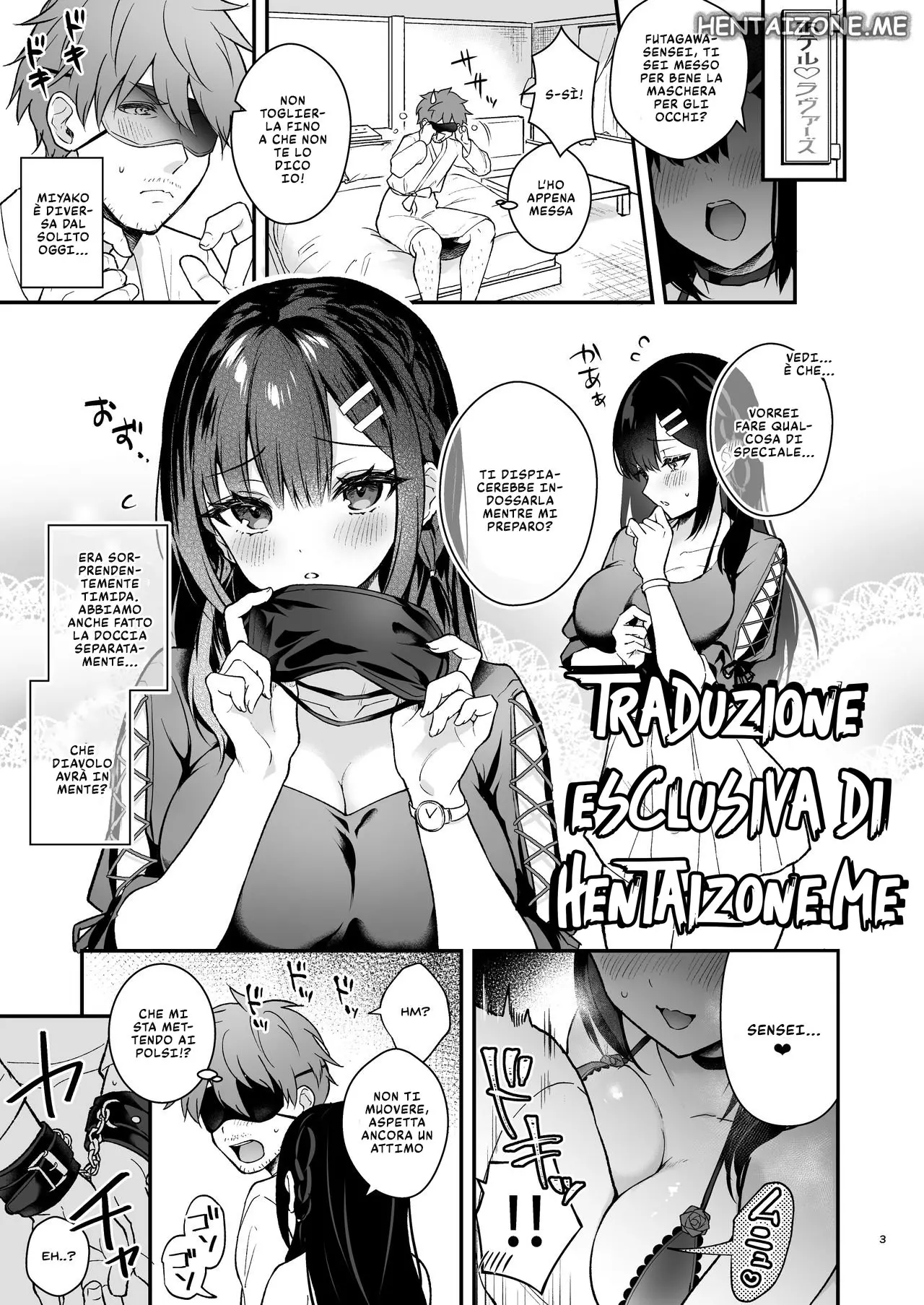 [Calm White (Mashiro Shirako)] Kyou Wa Ijiwaru Suru Hi | Legato E Punito Da Una Graziosa Tettona [Italian] image number 3