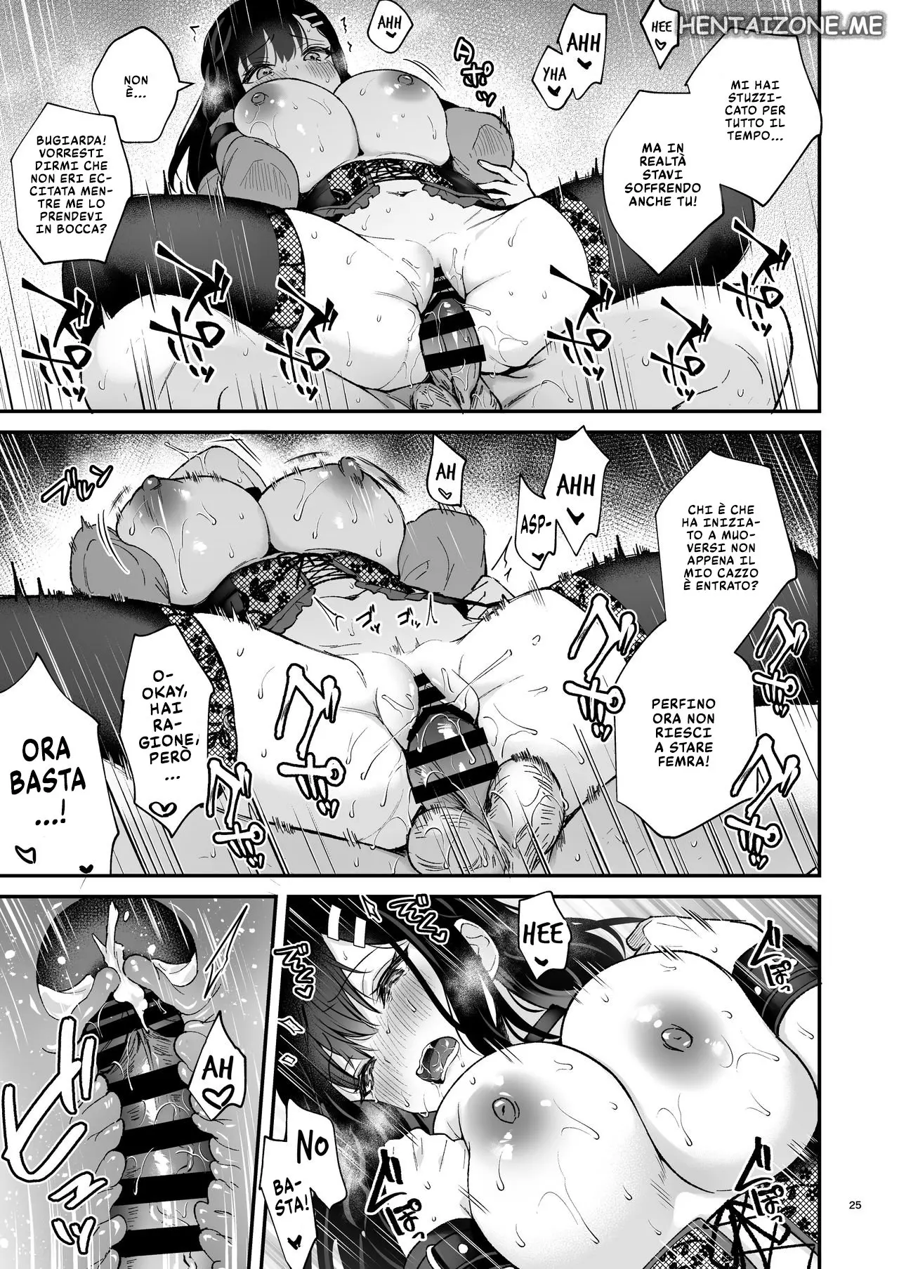 [Calm White (Mashiro Shirako)] Kyou Wa Ijiwaru Suru Hi | Legato E Punito Da Una Graziosa Tettona [Italian] image number 25